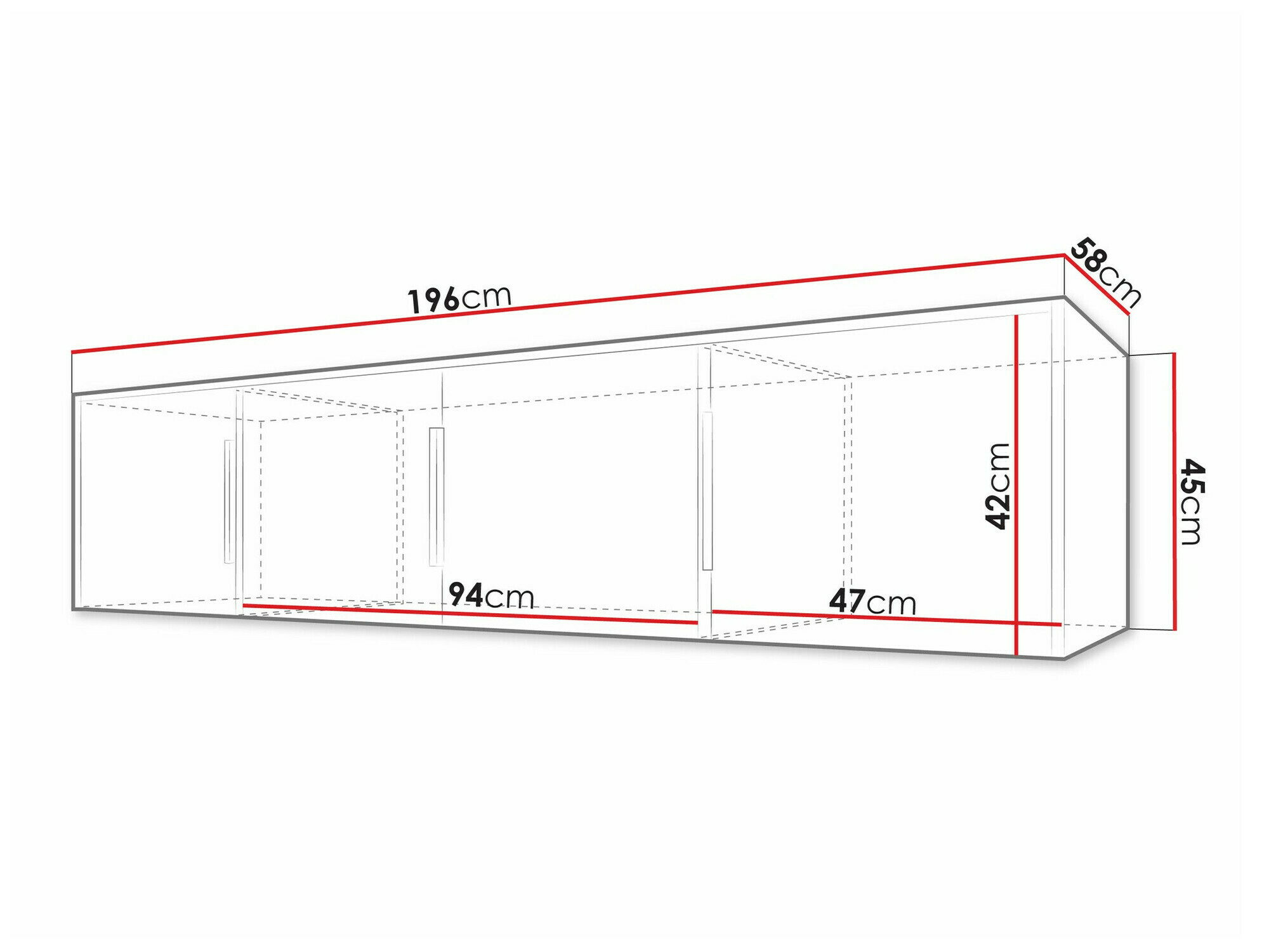 Vaatekaappi Collis II (Wotan tammi + Musta)