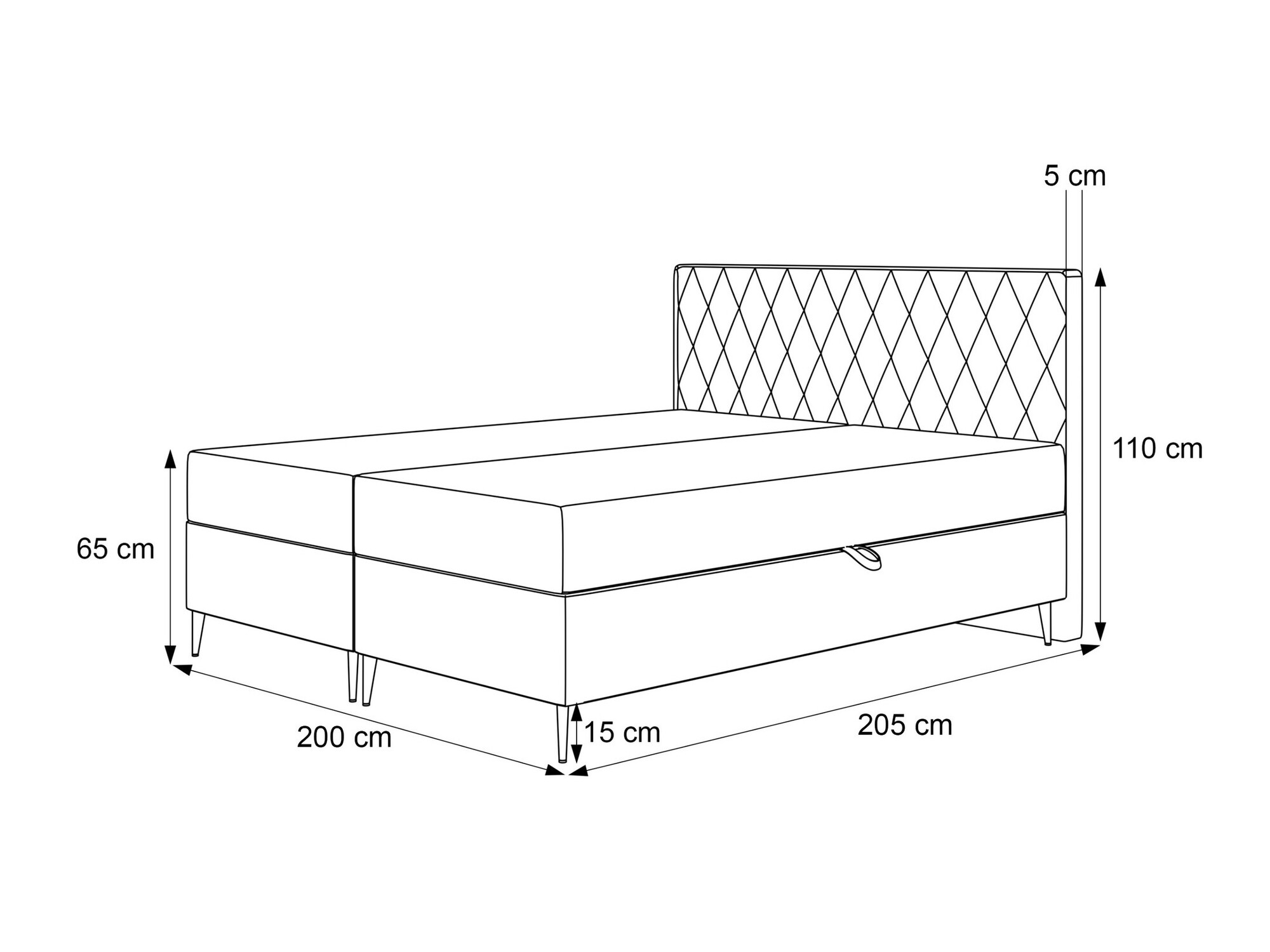 Jenkkisänky Martinez 110 (Magic Velvet 2210)