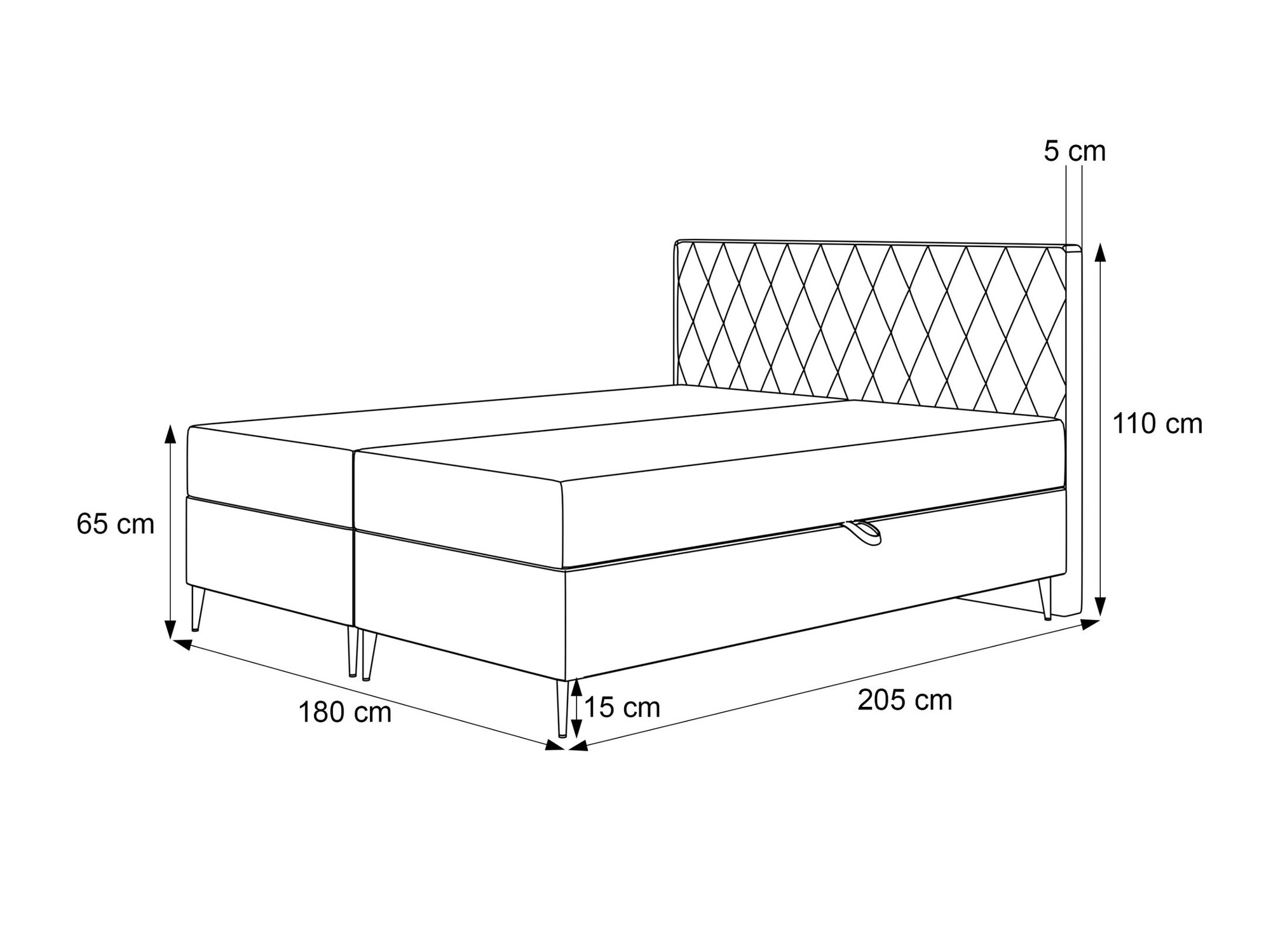 Jenkkisänky Martinez 110 (Magic Velvet 2216)