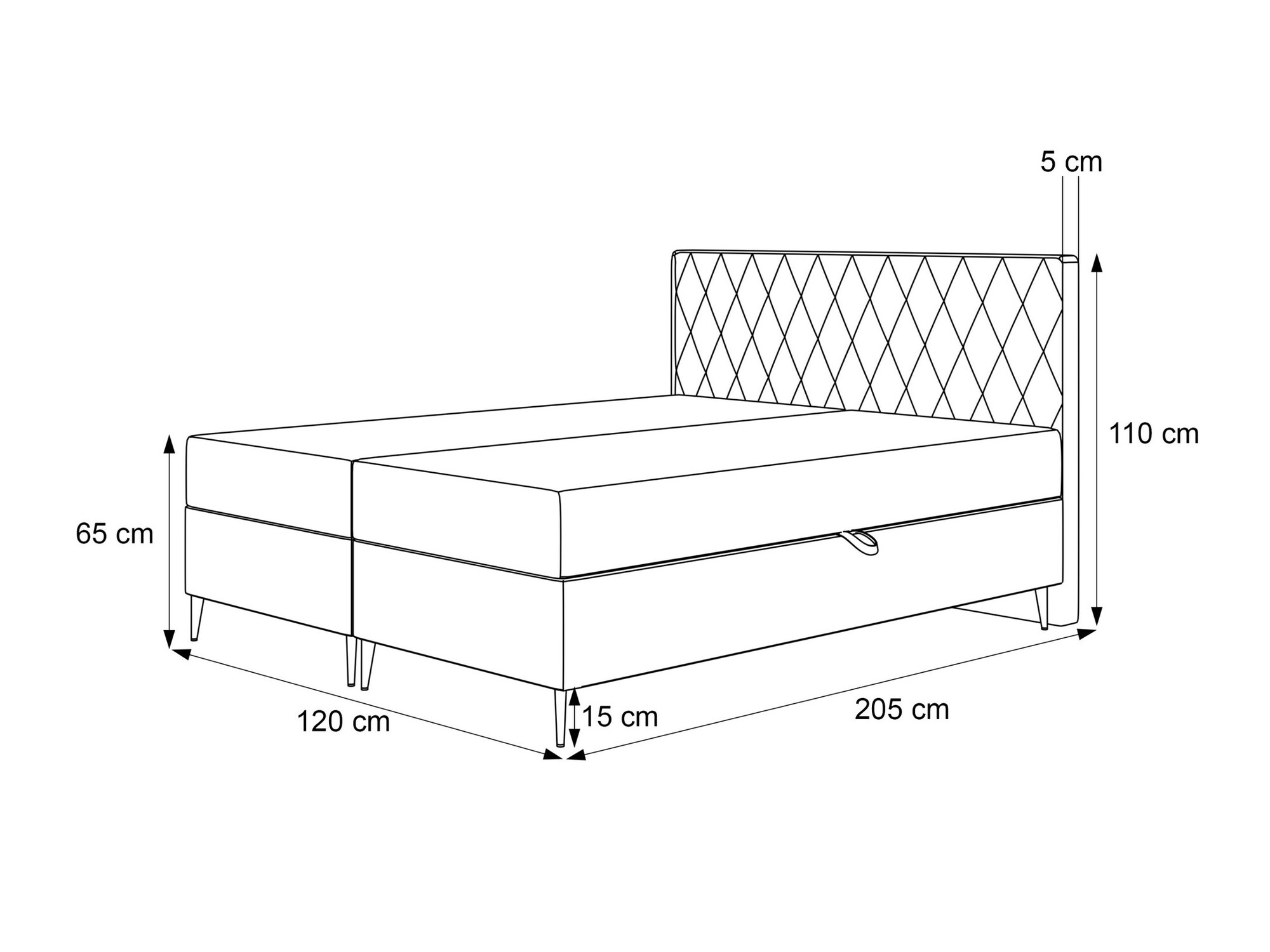 Jenkkisänky Martinez 110 (Melody 12)