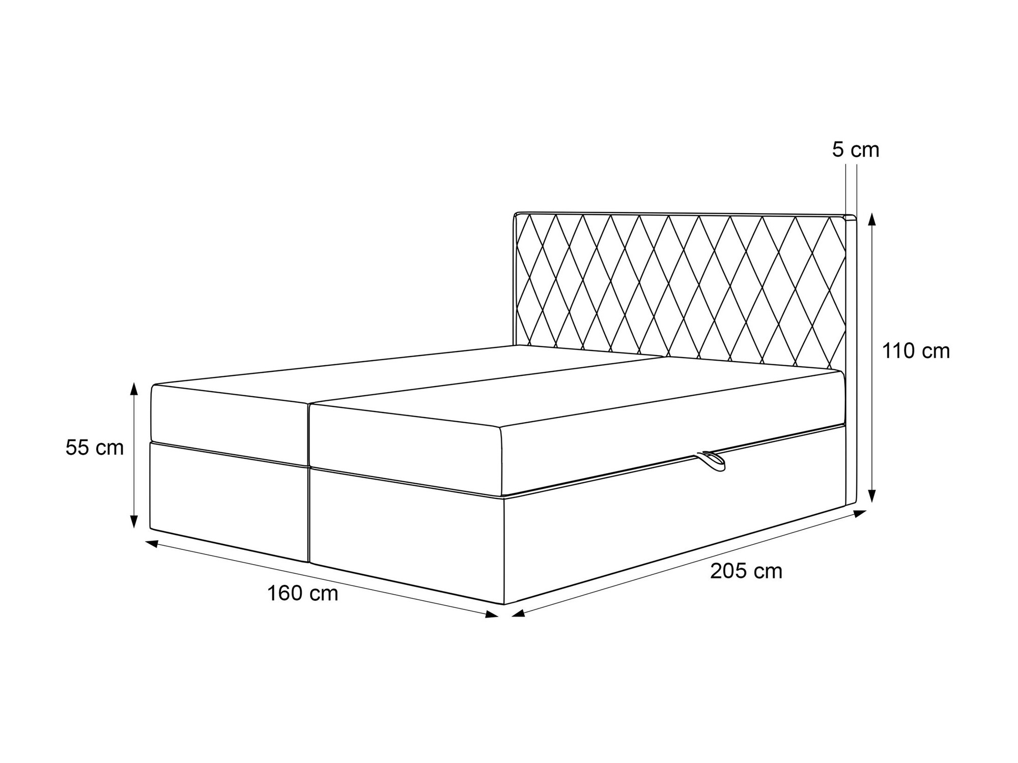 Jenkkisänky Martinez 114 (Magic Velvet 2240)