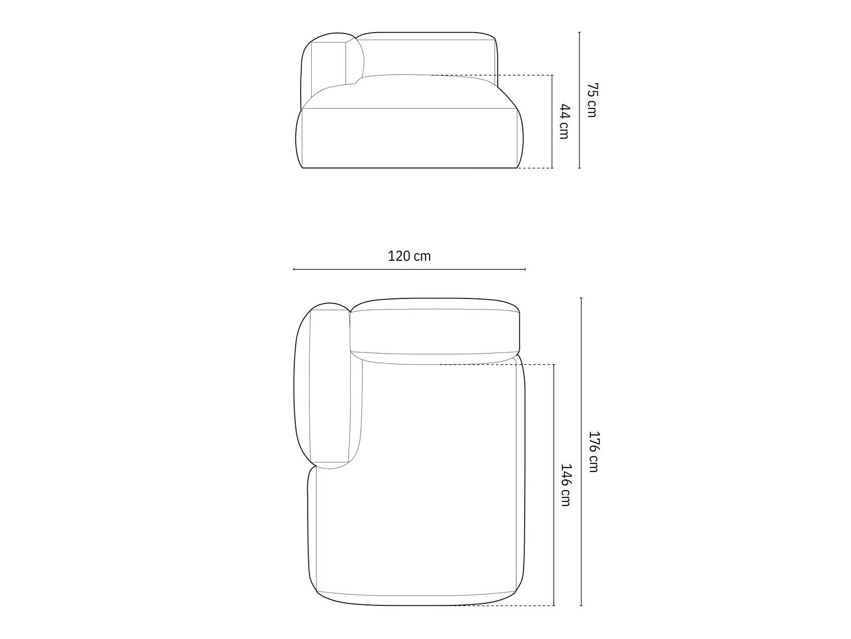 Modulaarinen istuinyksikkö Sorcoro 107 (Vogue 11)