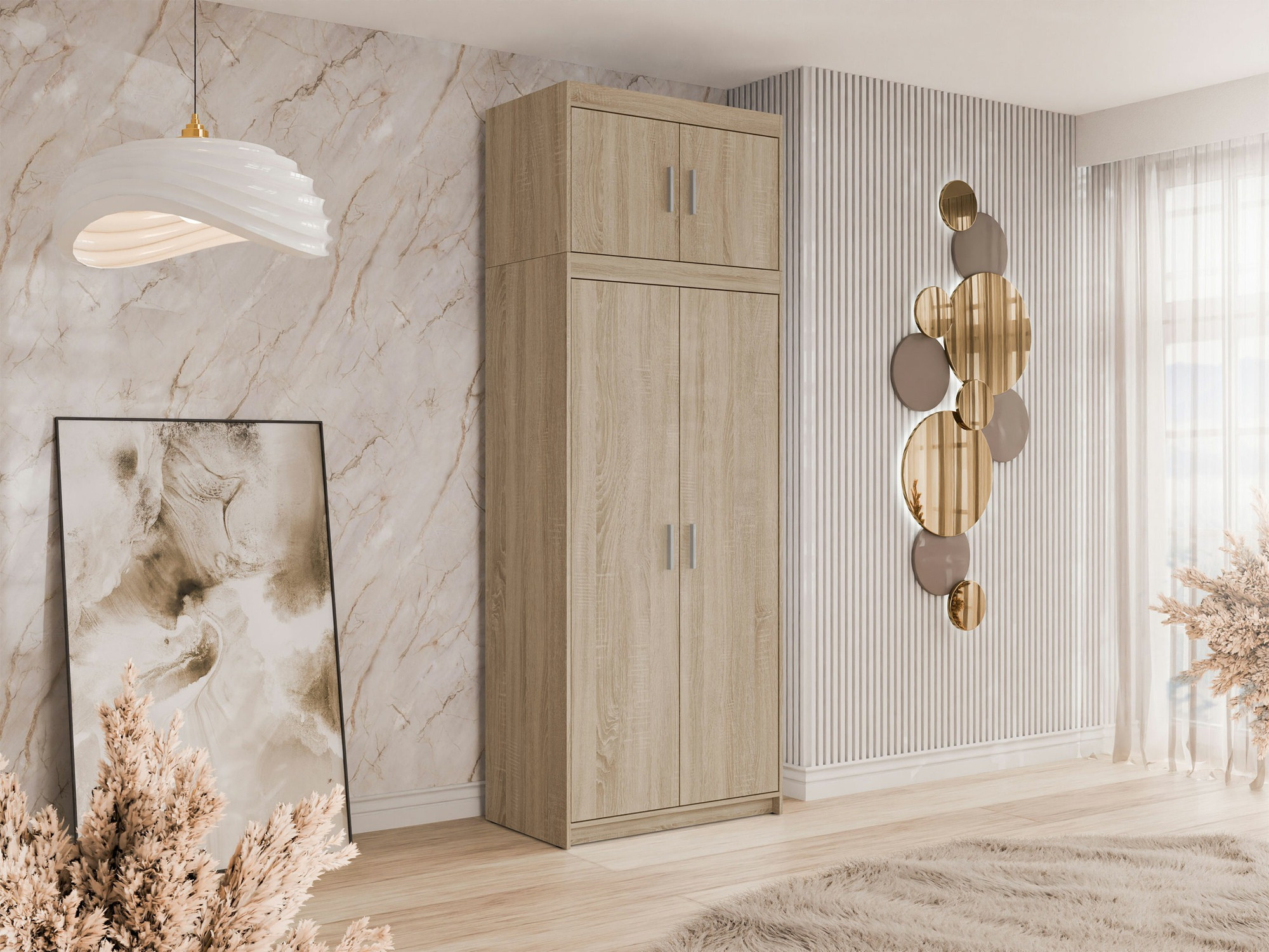 Vaatekaappi Novduni 103 (Sonoma-tammi)