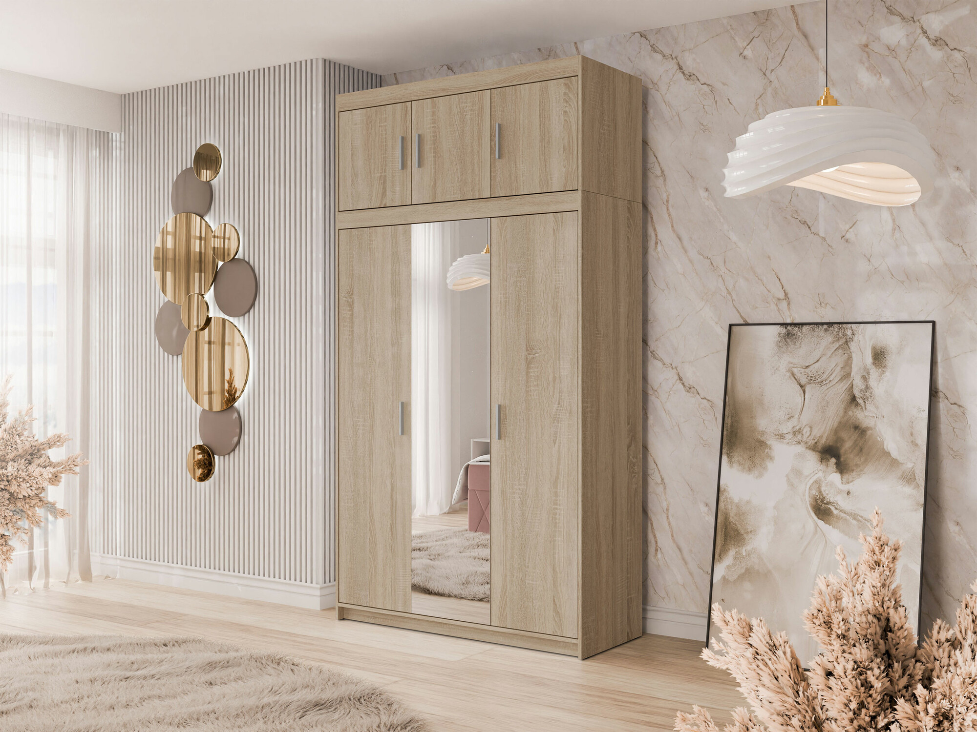 Vaatekaappi Novduni 105 (Sonoma-tammi)