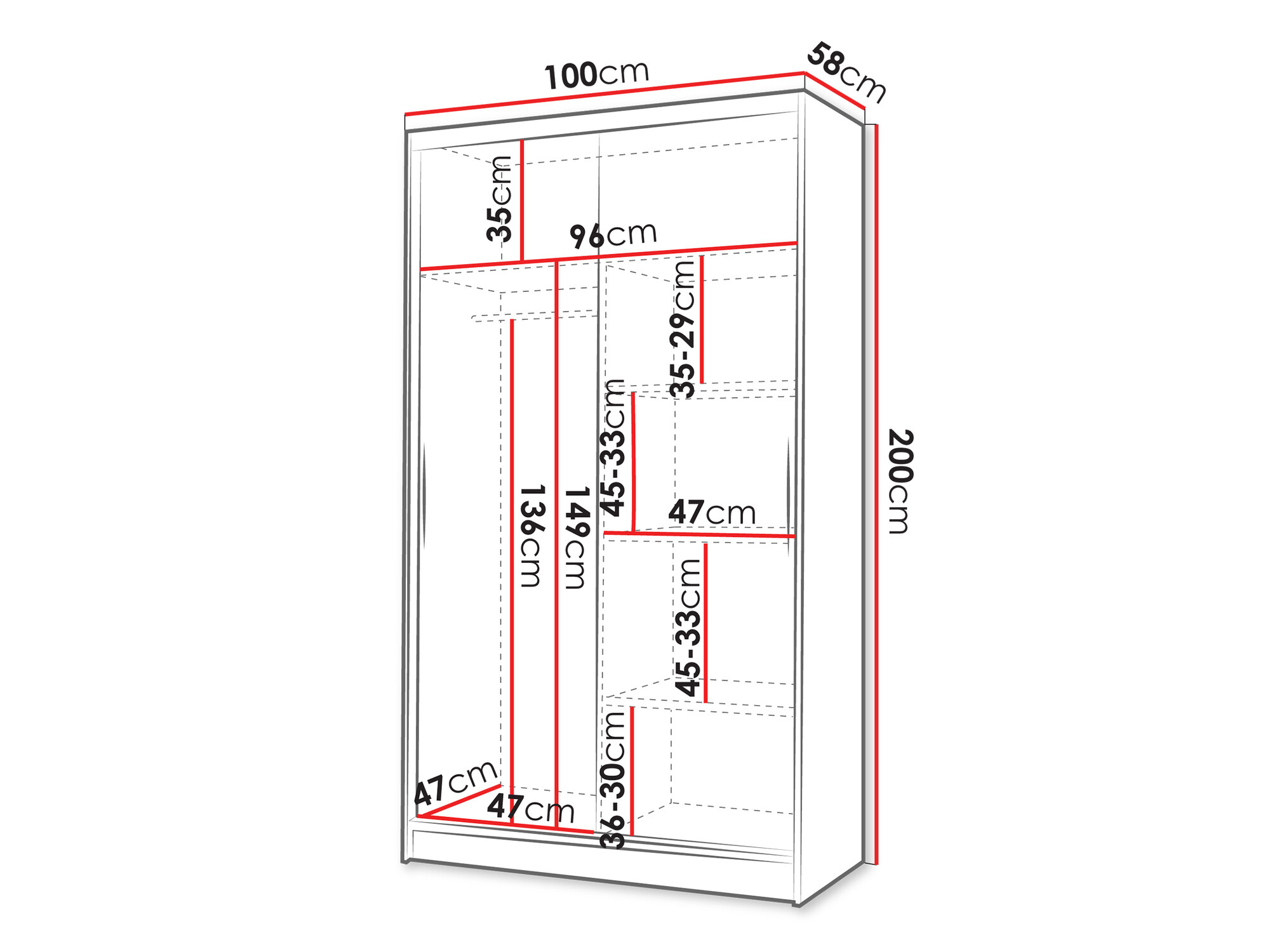 Vaatekaappi Closico Structor VII (Sonoma-tammi)