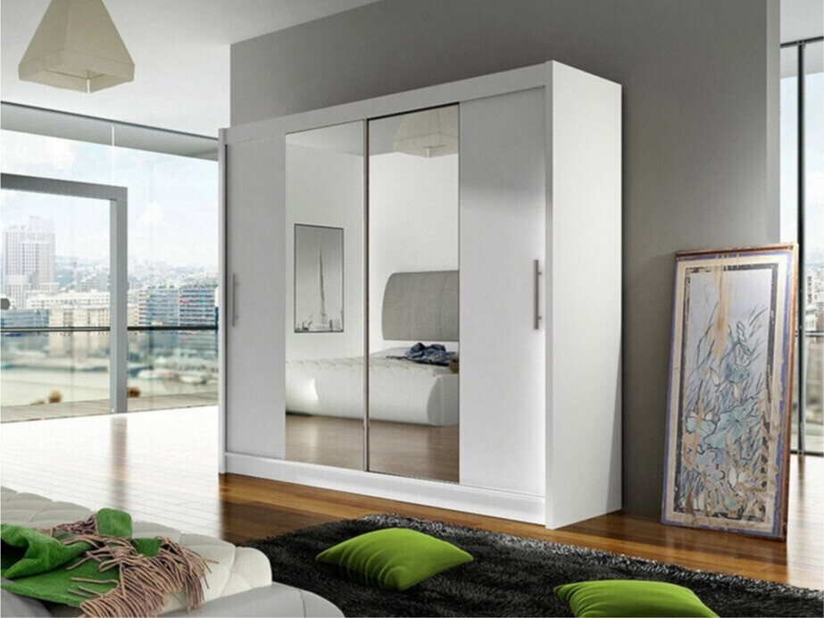 Vaatekaappi Closico Pallor II (Valkoinen)