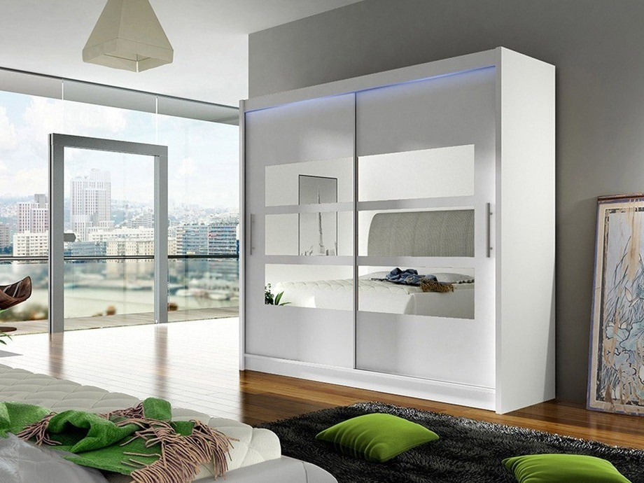 Vaatekaappi Closico Pallor III (Valkoinen)