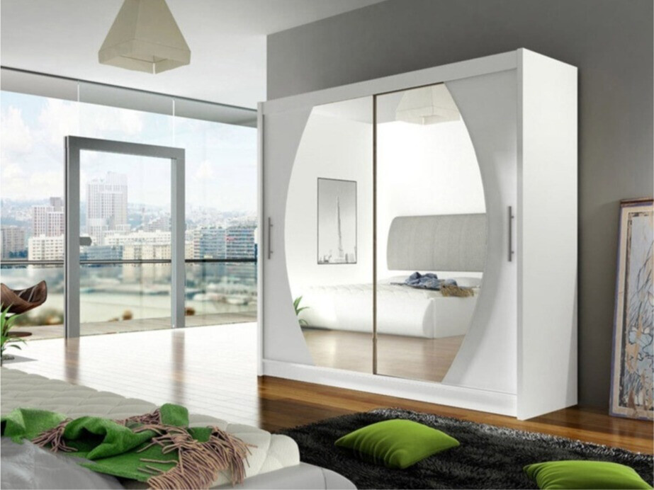 Vaatekaappi Closico Pallor IV (Valkoinen)