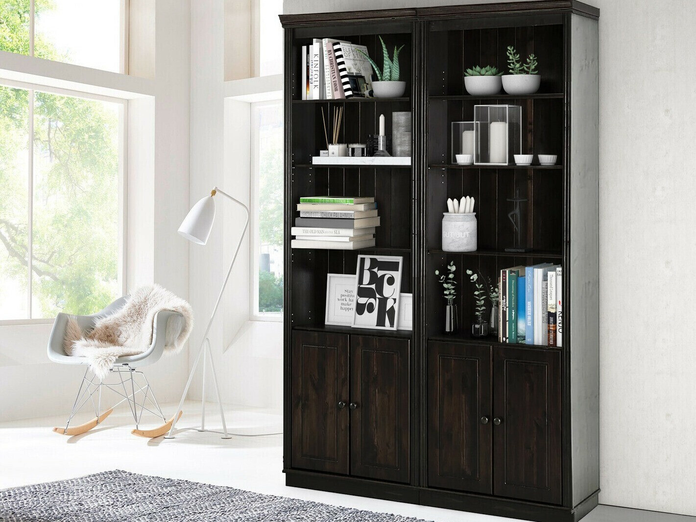 Hyllysetti Saltoro 115 (Tummanruskea)