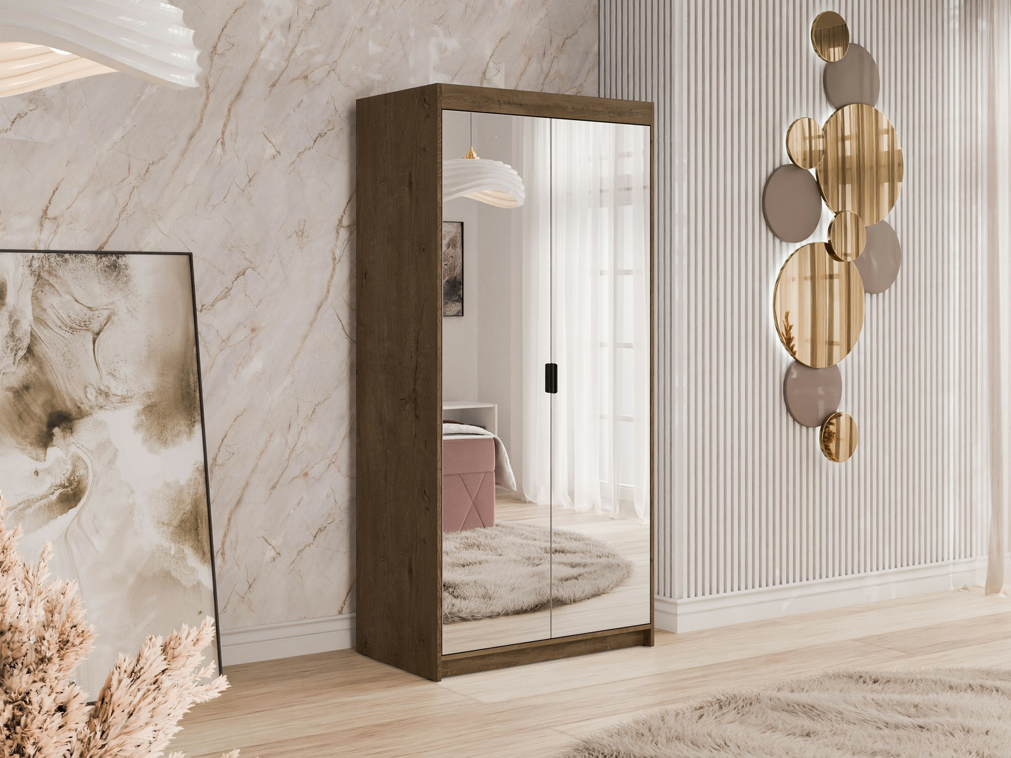 Vaatekaappi Novduni 114 (Lefkas tammi)