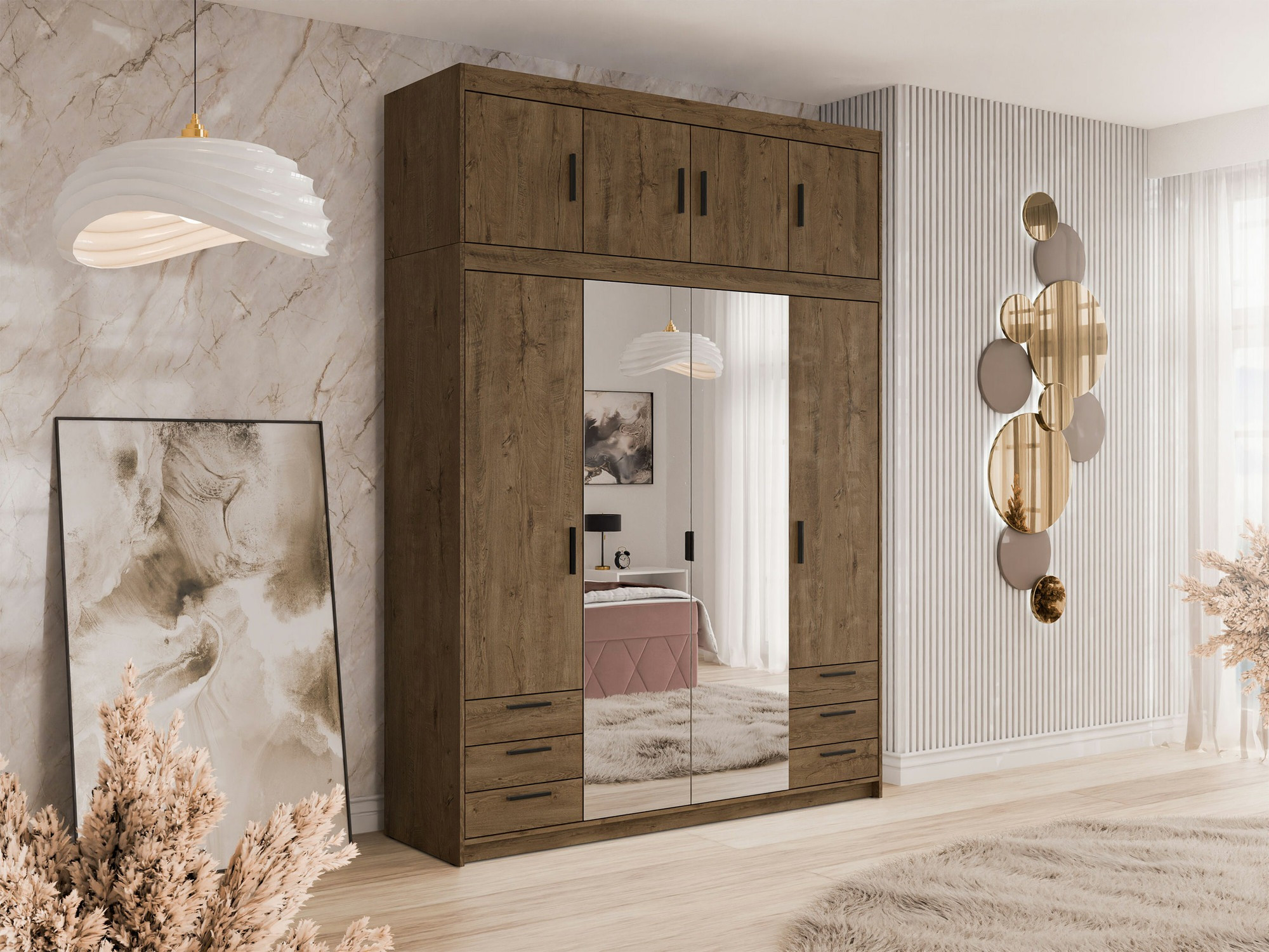 Vaatekaappi Novduni 120 (Lefkas tammi)