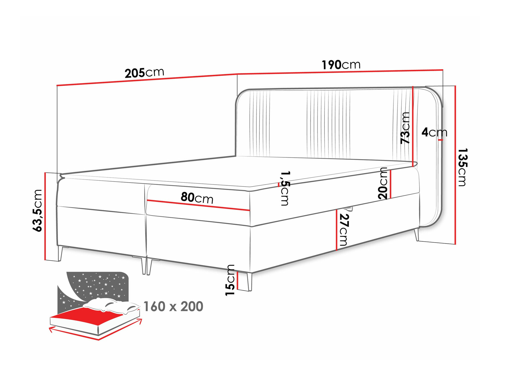 Jenkkisänky Sonus (Magic Velvet 2256)
