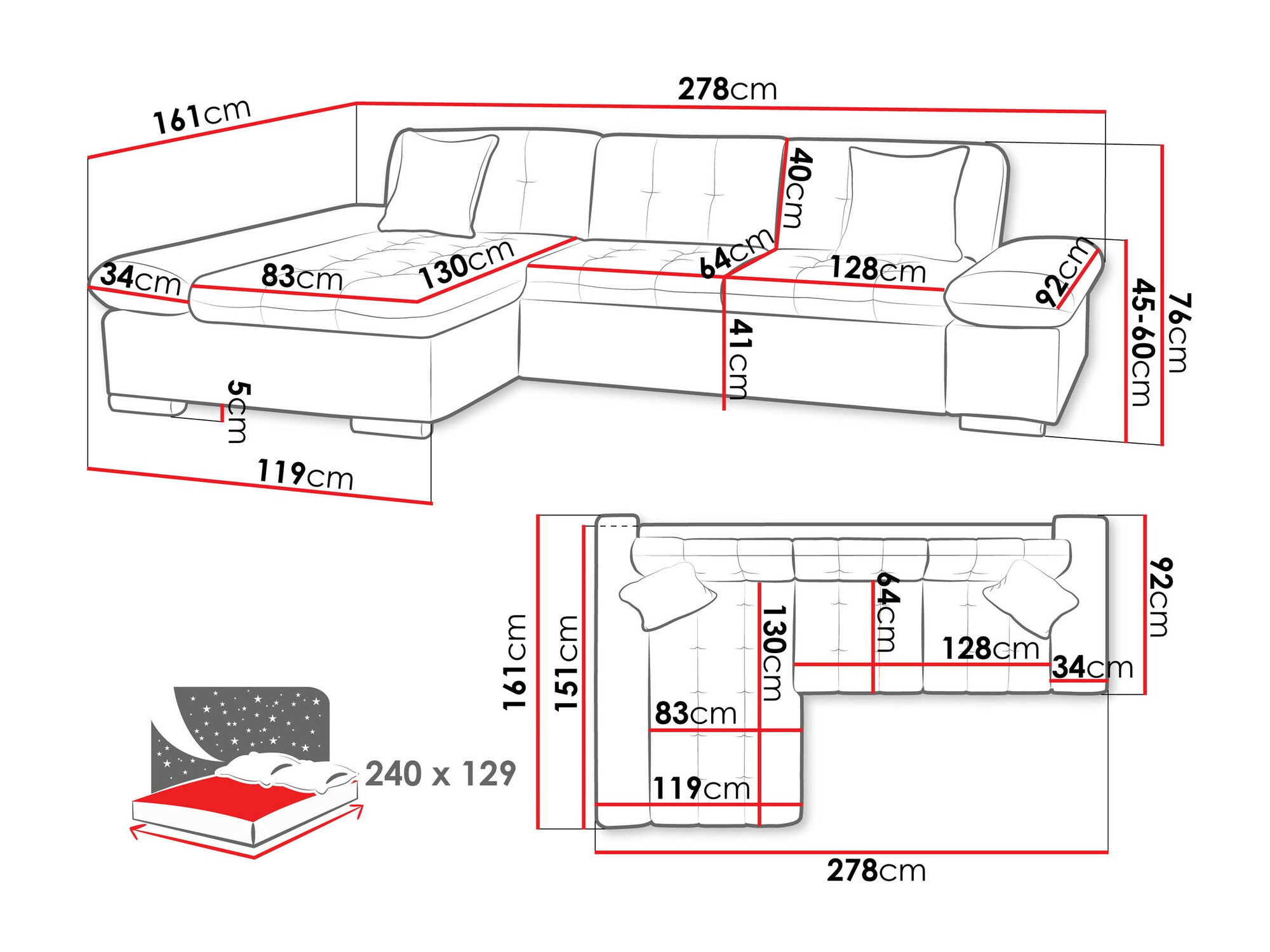 Kulmasohva Comfivo Sanitas I (Wave 05)