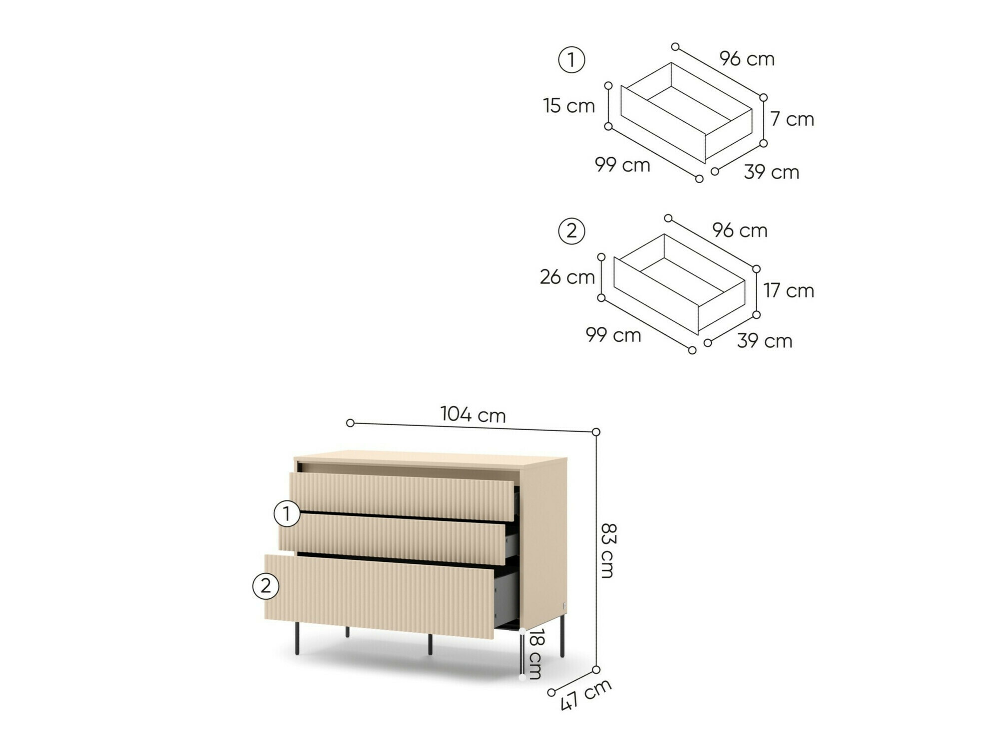 Makuuhuonesetti Lorfera 110
