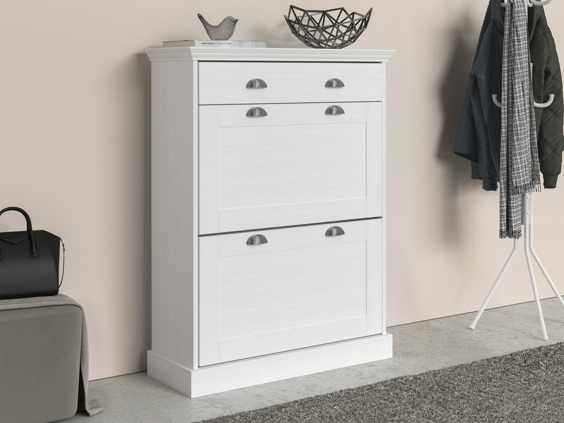 Kenkäkaappi Salfelo 101 (Valkoinen)