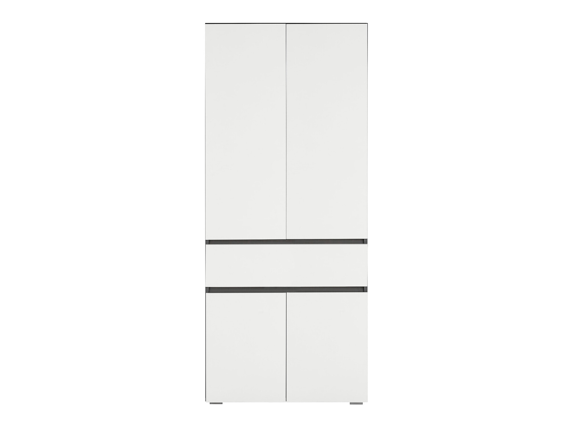 Pystymallinen kylpyhuonekaappi Soncamu 113 (Valkoinen + Antrasiitti)