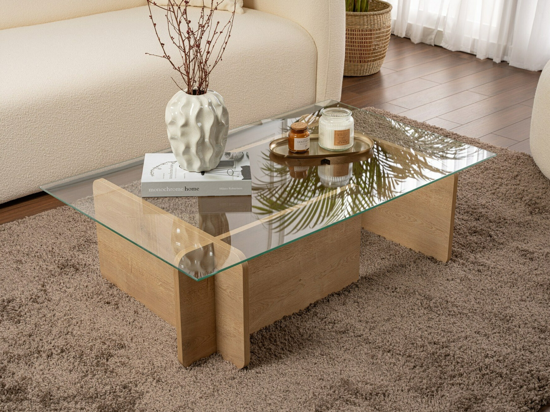 Sohvapöytä Novato 113 (Hunajatammi)