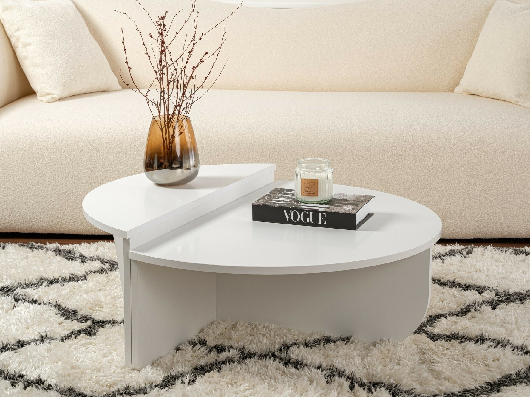 Sohvapöytäsetti Novato 100 (Valkoinen)