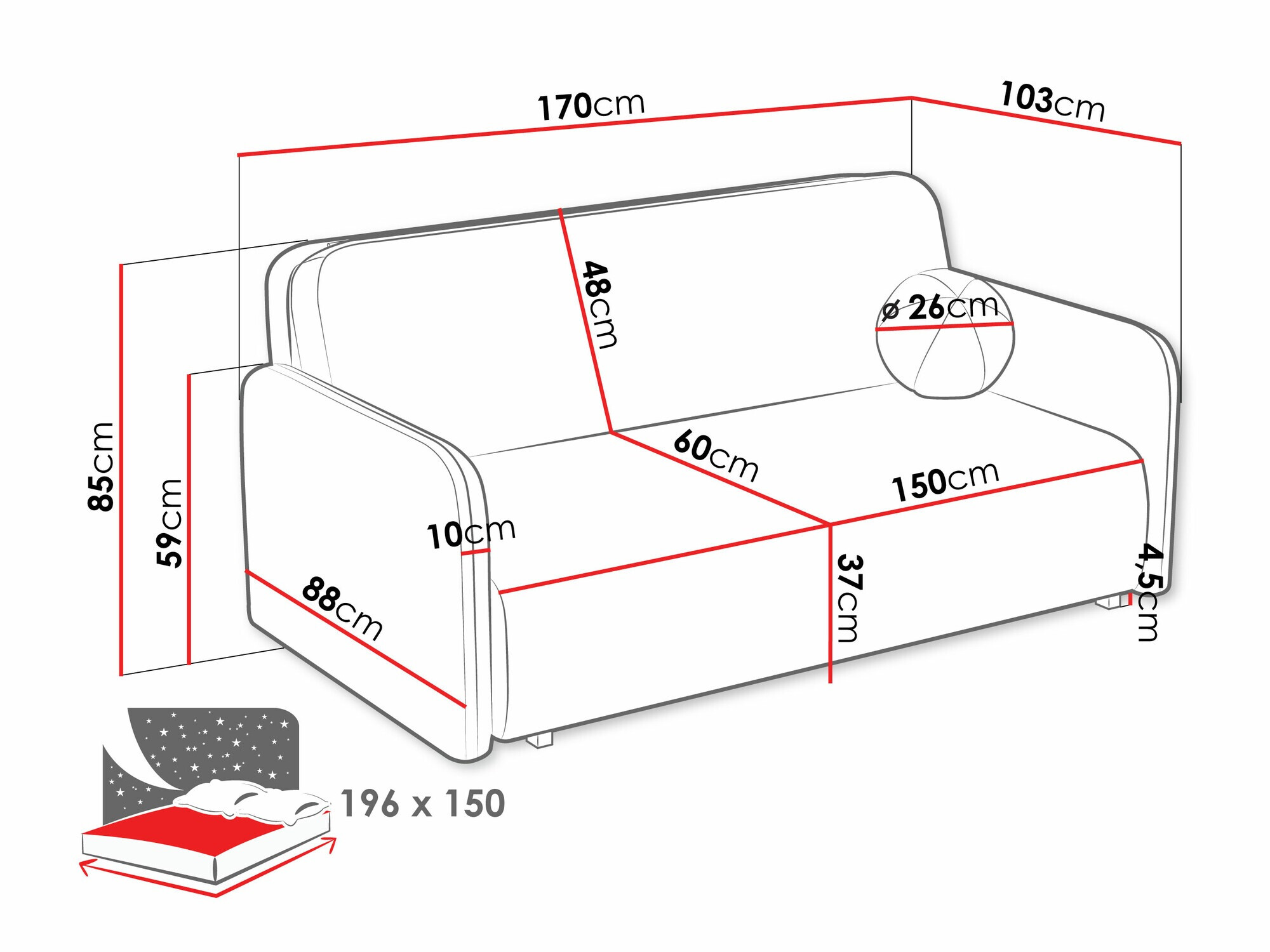 Vuodesohva Poetal IV (Velo 623)