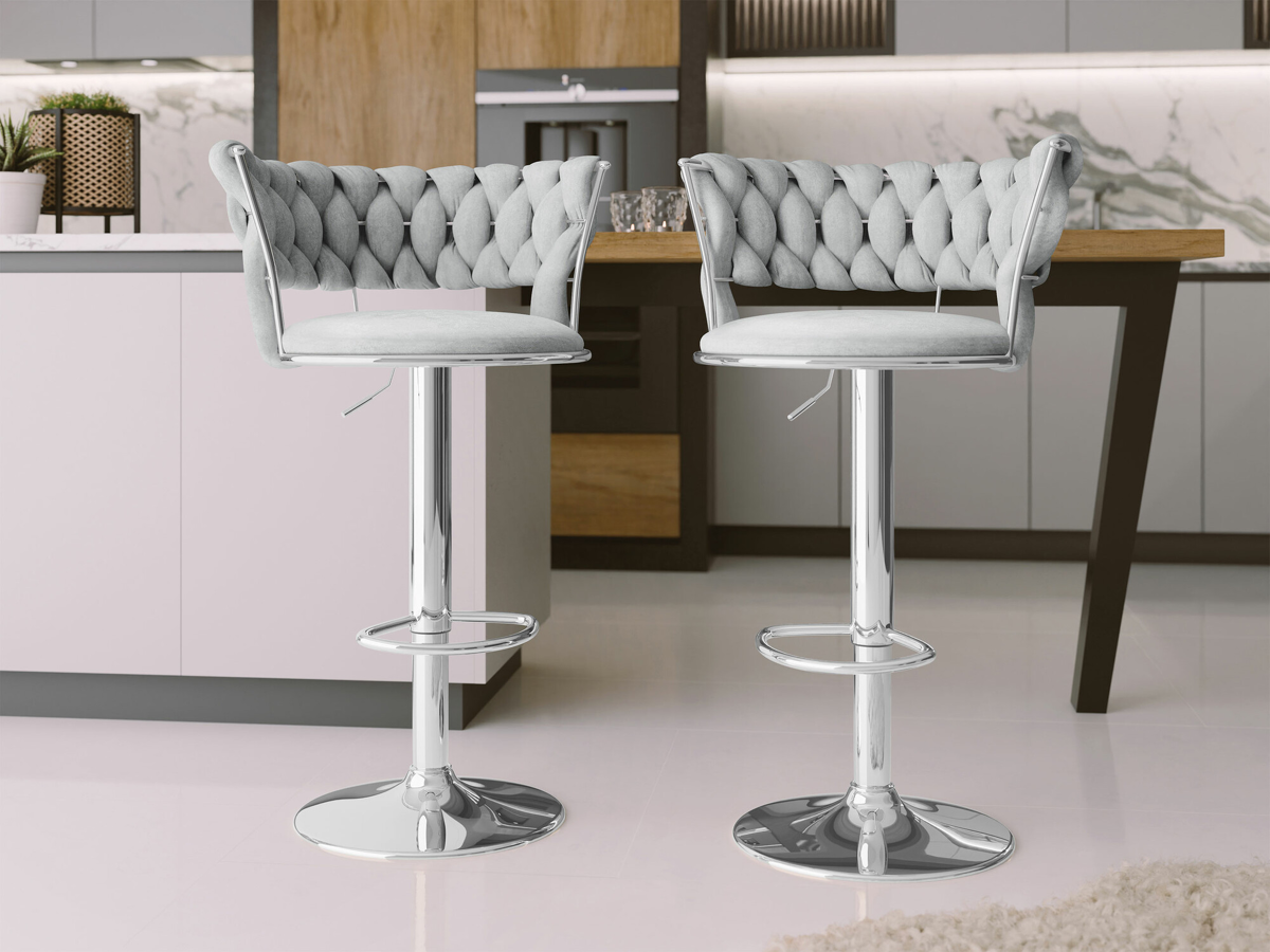 Baarituoli Comfivo 441 (Hopea + Harmaa)