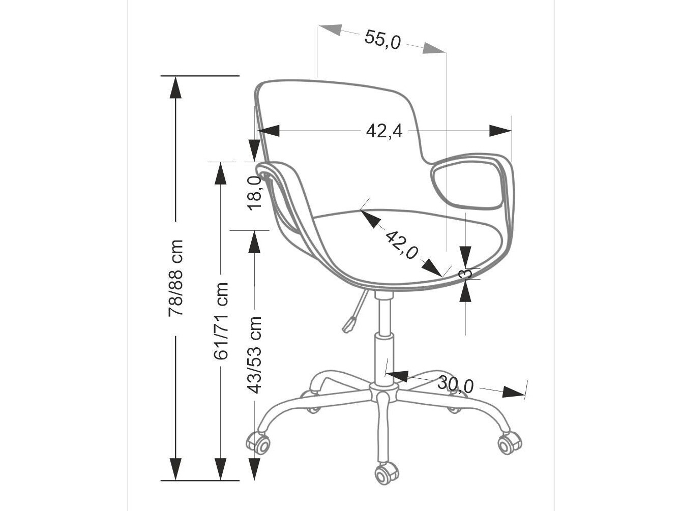Lasten tuoli Houston 1916 (Musta)