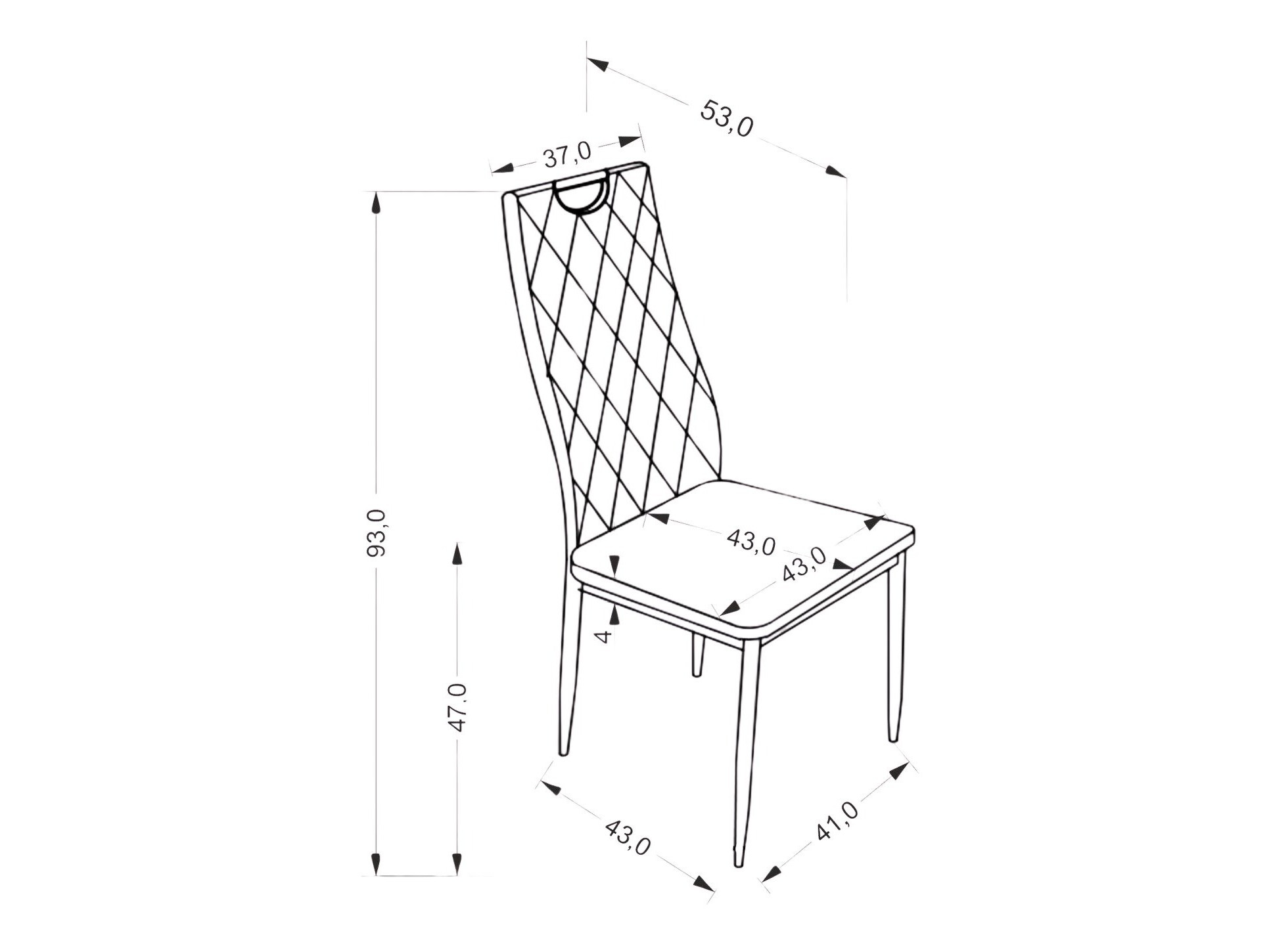 Tuoli Houston 1921 (Musta)