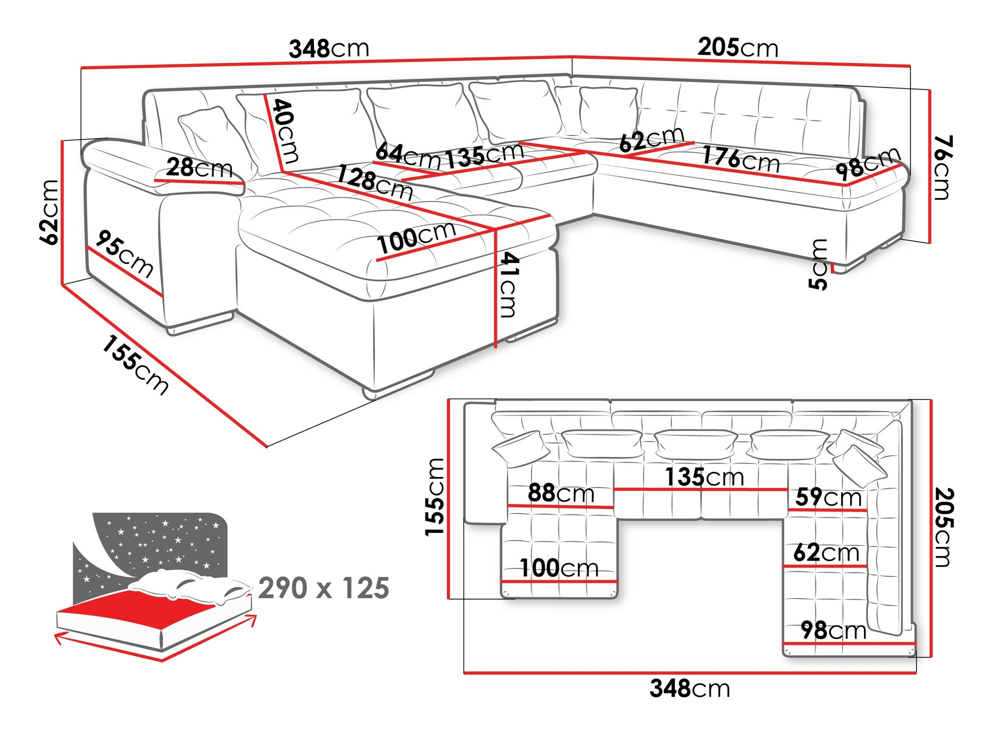 Kulmasohva Comfivo Gemma II (Vasen)