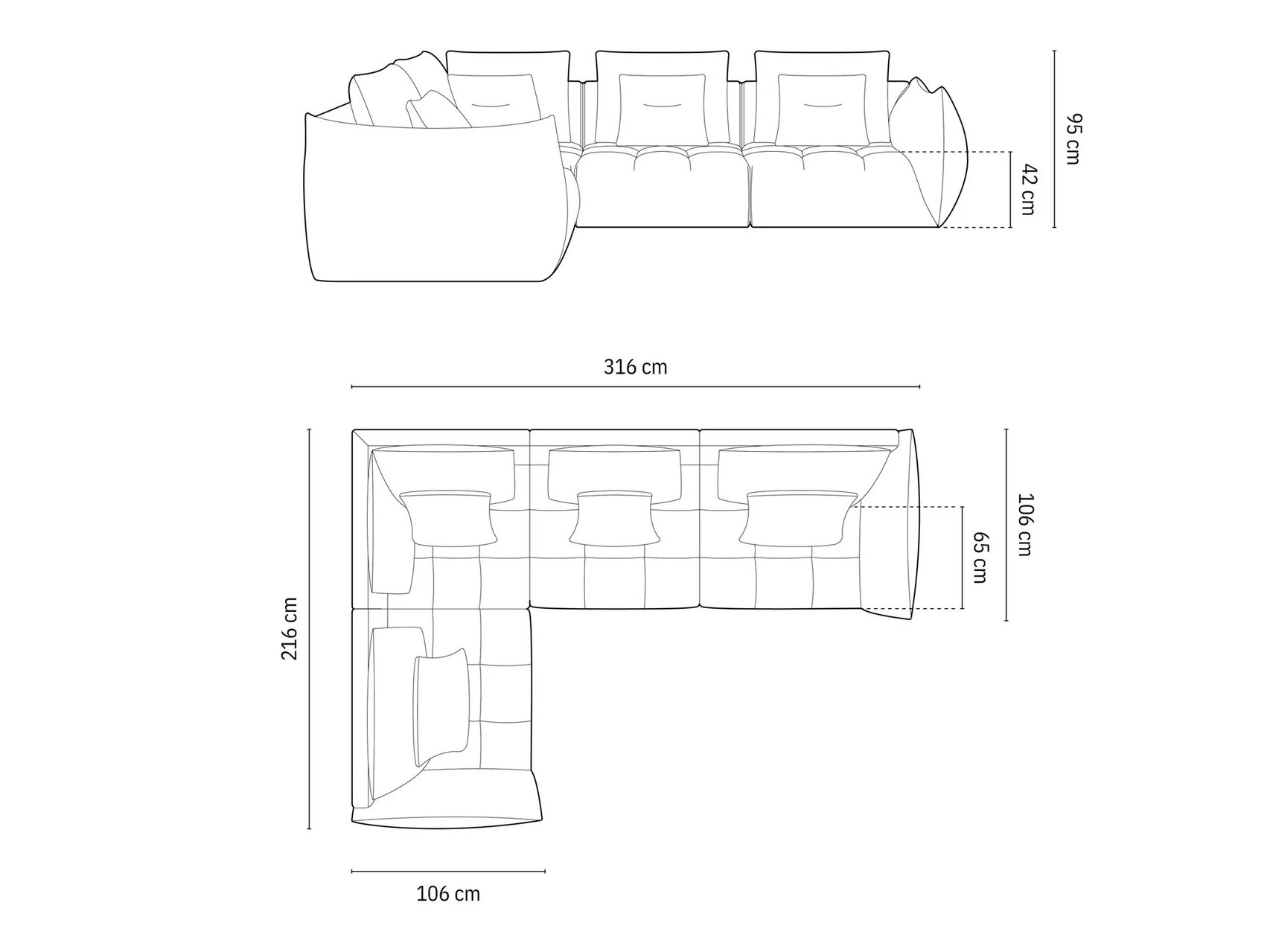 Moduulikulmasohva Benorli 105 (City 05)