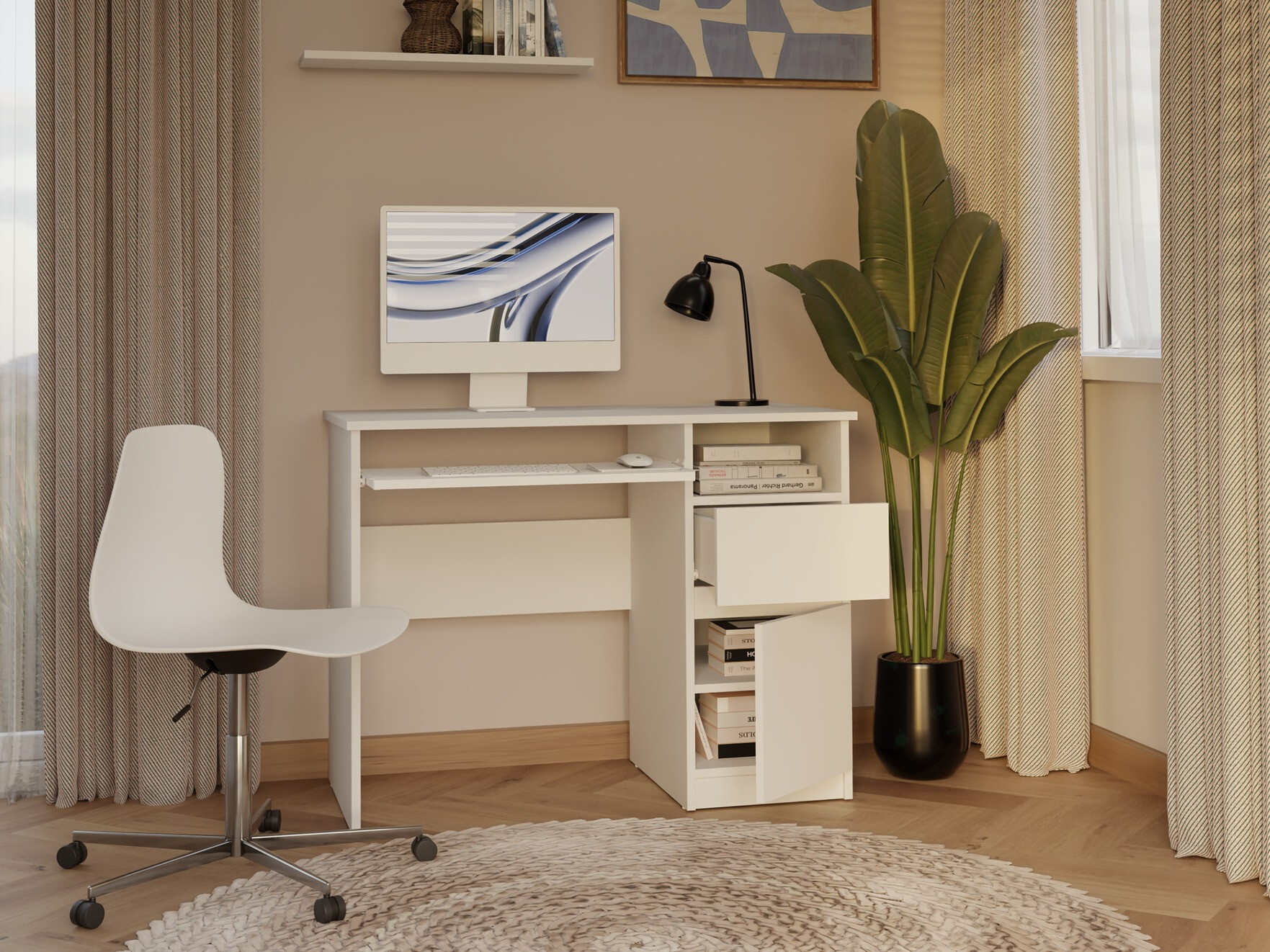 Työpöytä Mandeville 269 (Valkoinen)