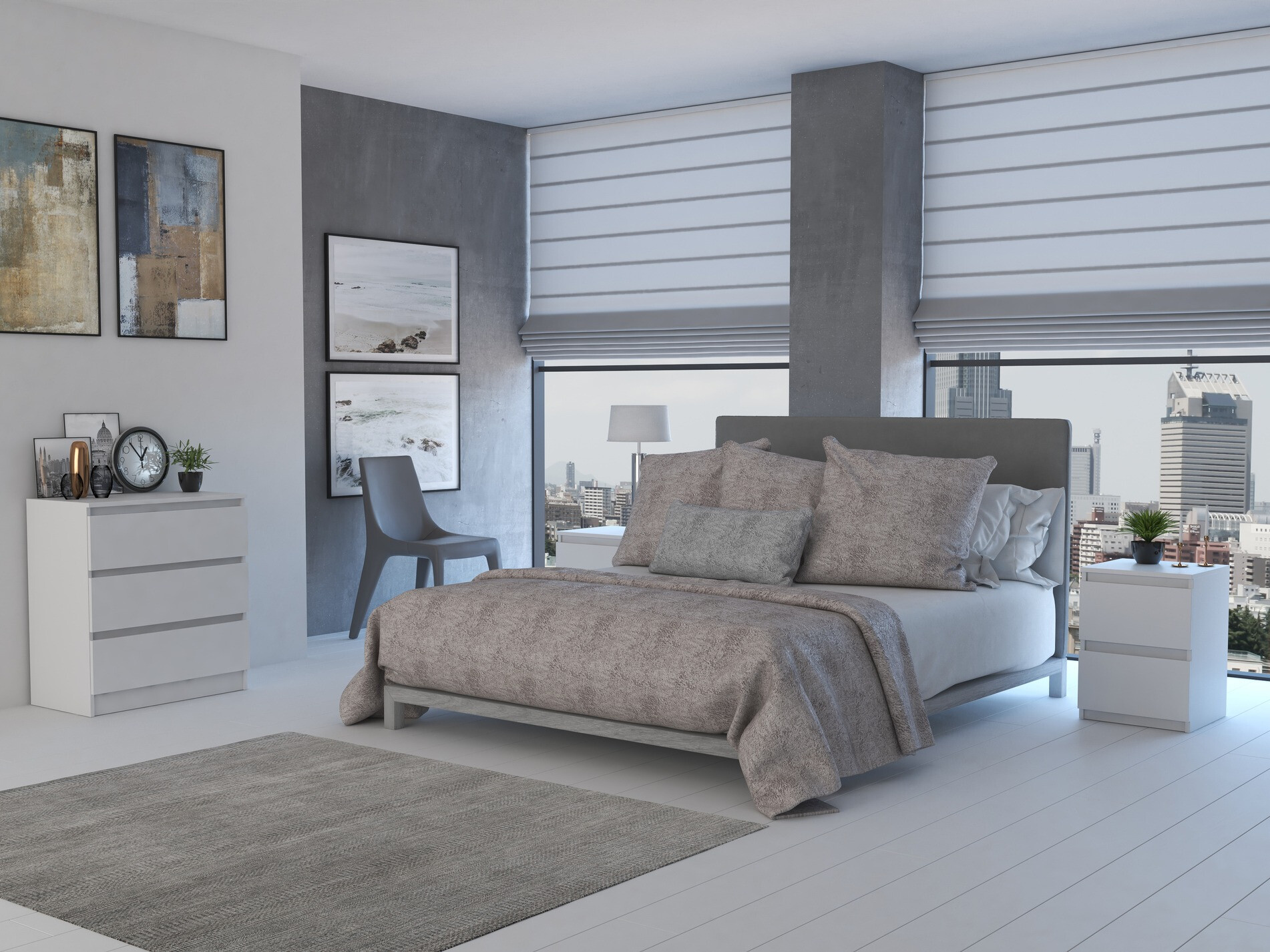 Yöpöytäsetti Elbvelu 134