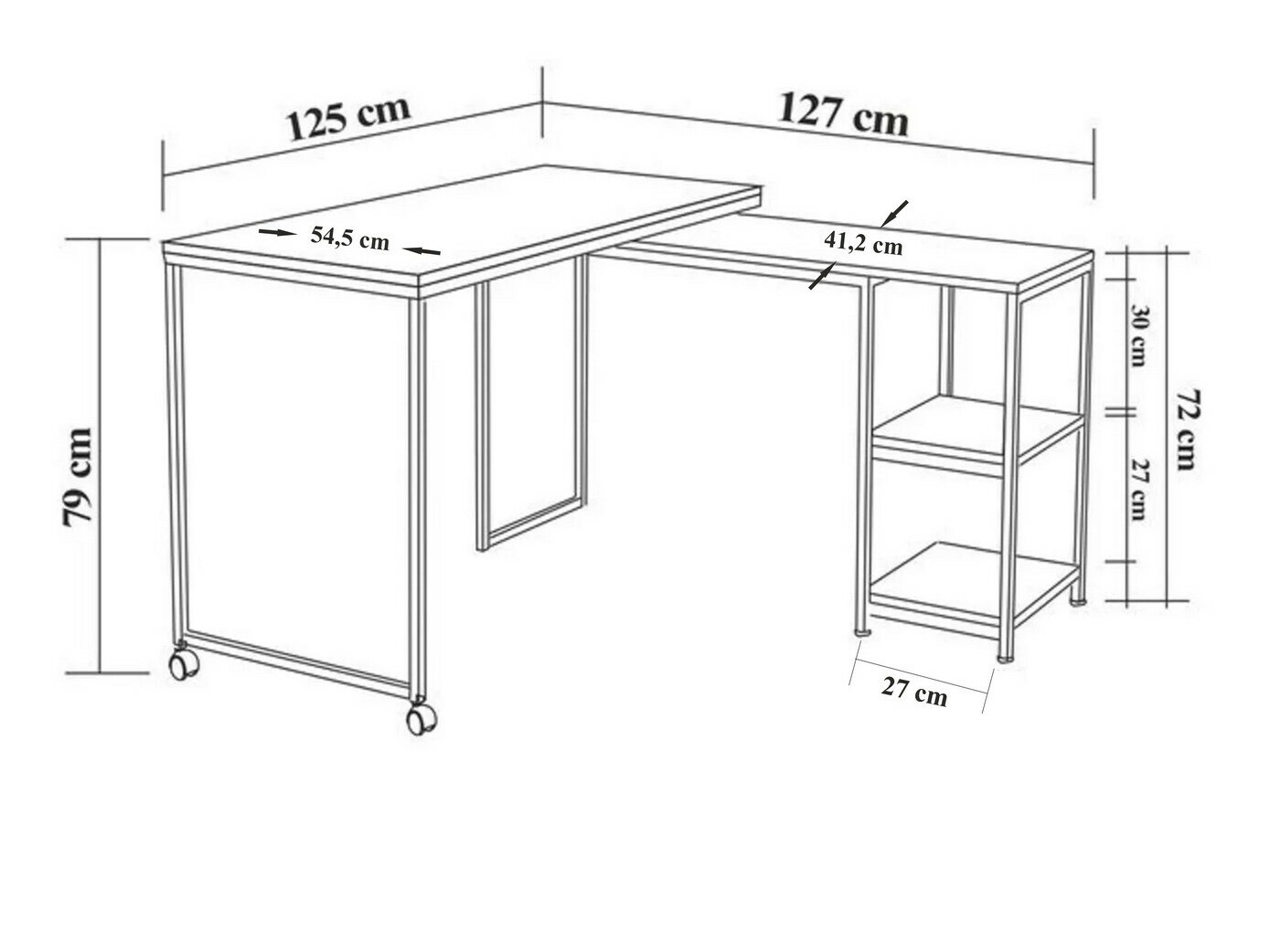 Kulmapöytä Kailua 2481
