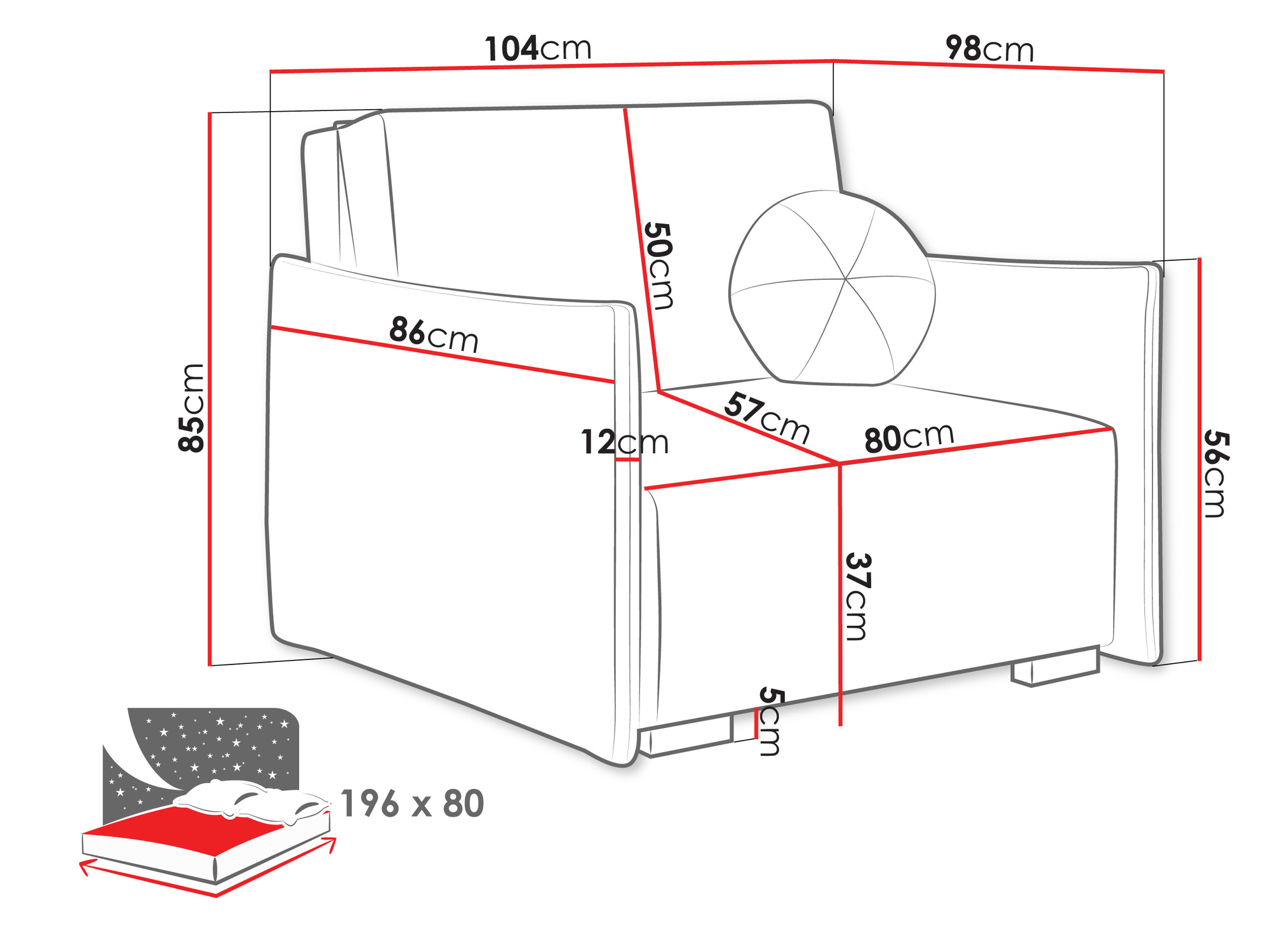 Nojatuoli Velven I (Soul 1)