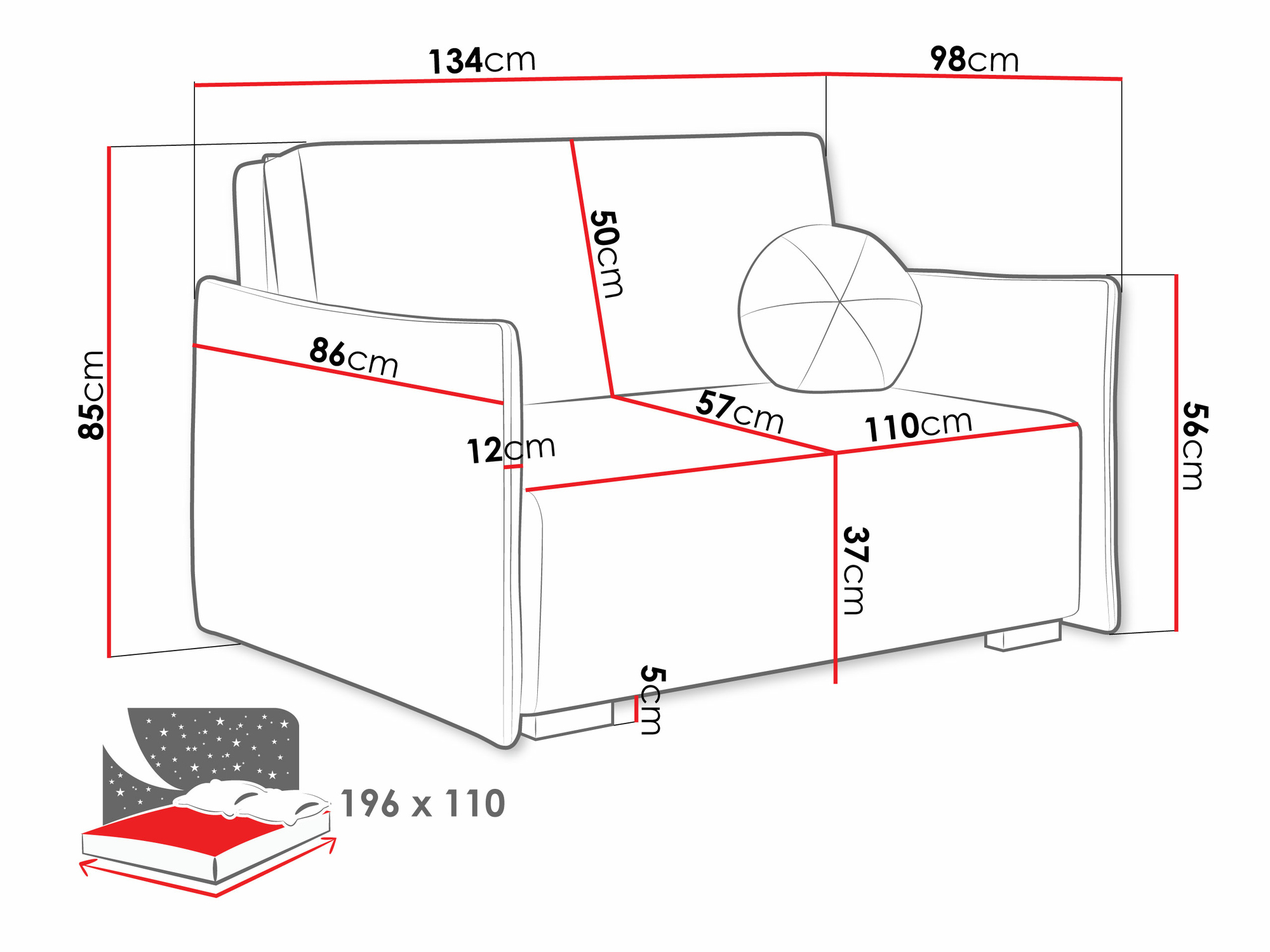 Vuodesohva Velven II (Soul 8)