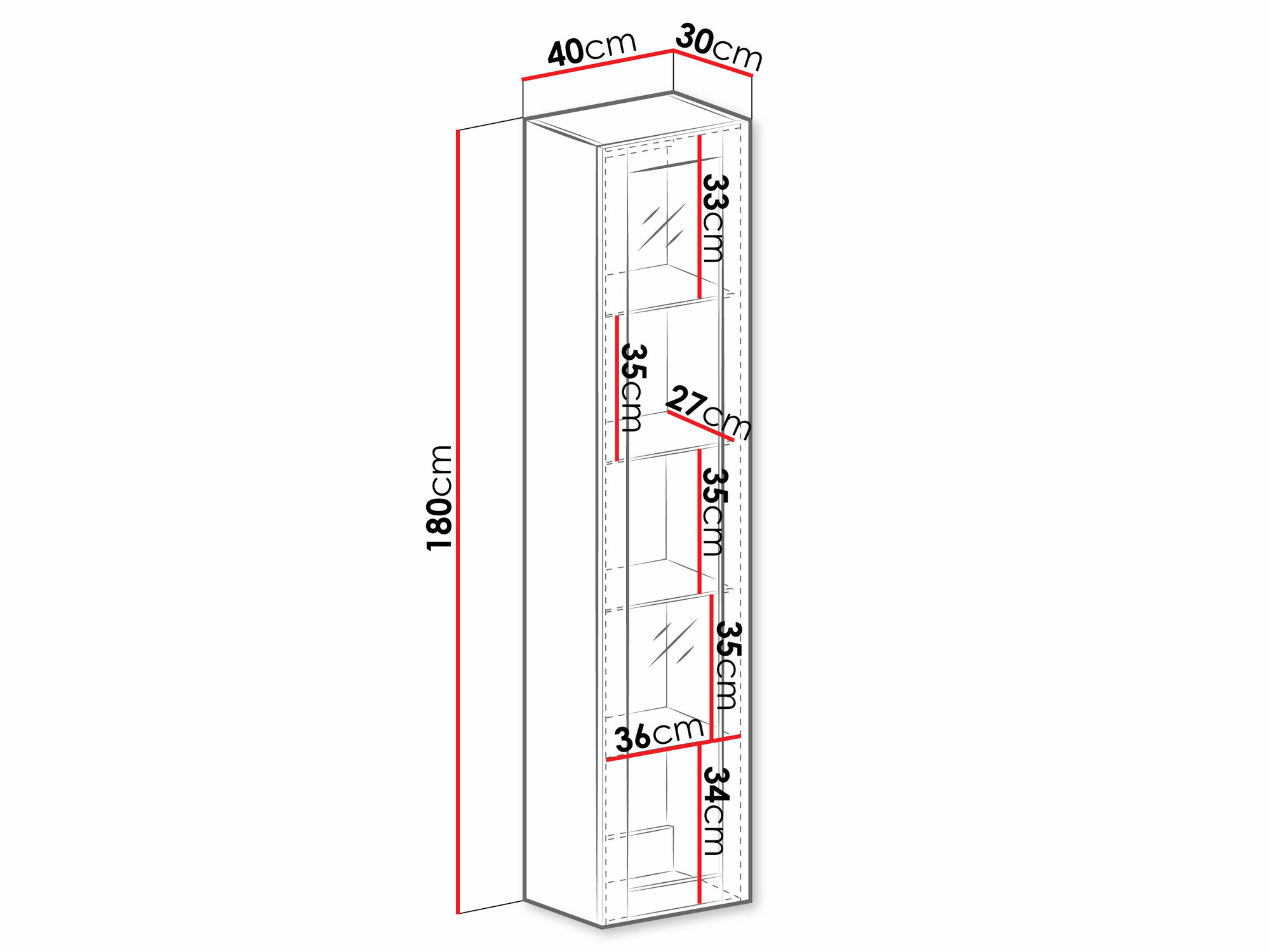 Seinähylly Vilrin IV (Valkoinen + Kiiltävä valkoinen)