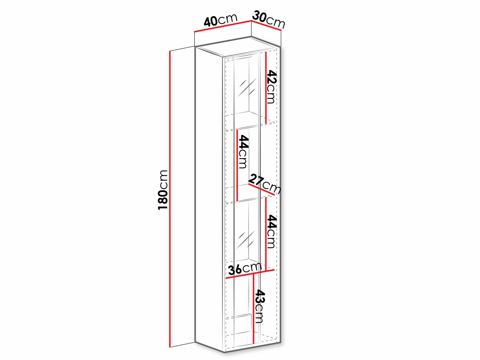 Seinähylly Vilrin V (Valkoinen + Kiiltävä valkoinen)