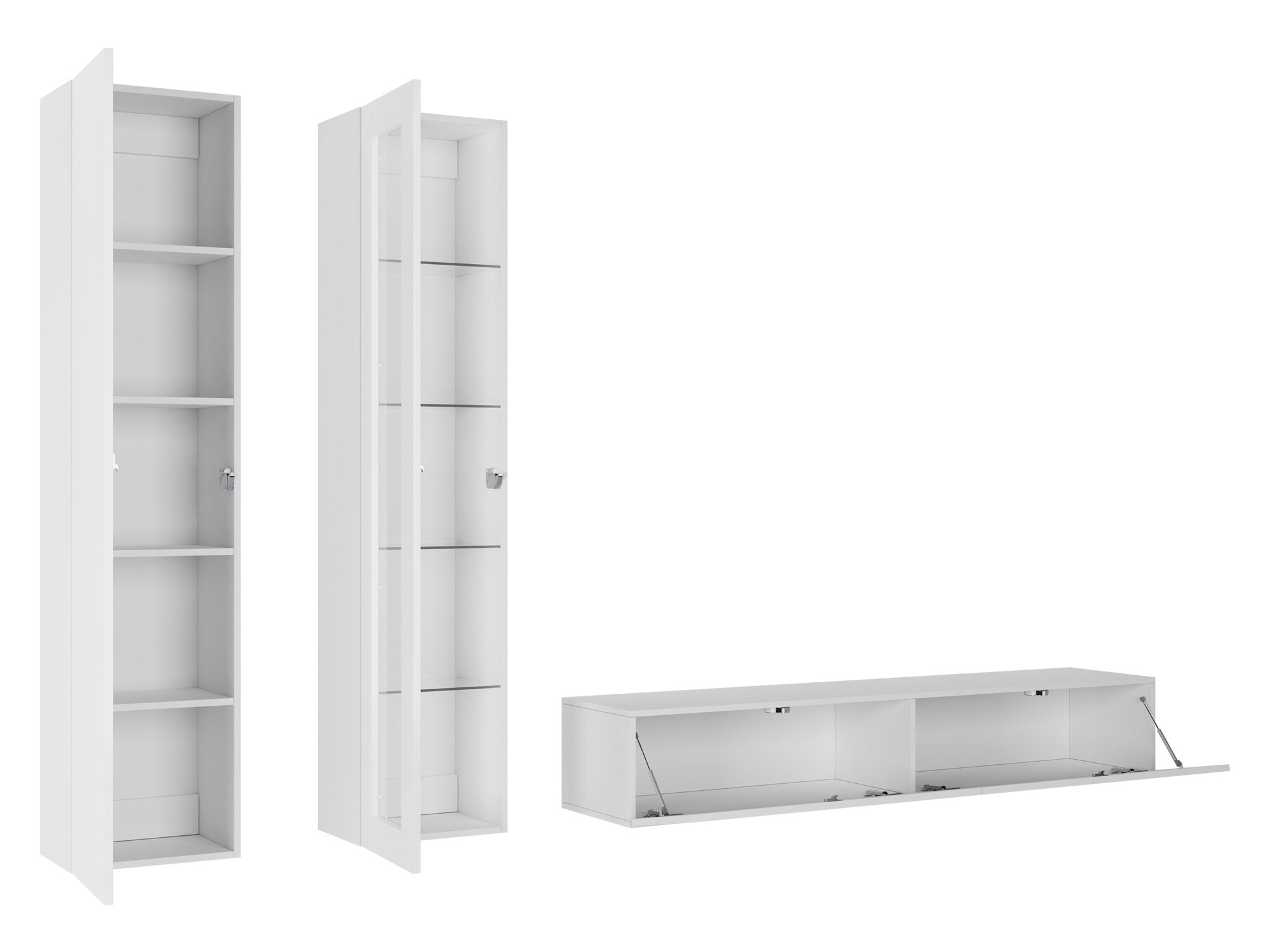 Olohuonesetti Vilrin I (Valkoinen + Kiiltävä valkoinen)