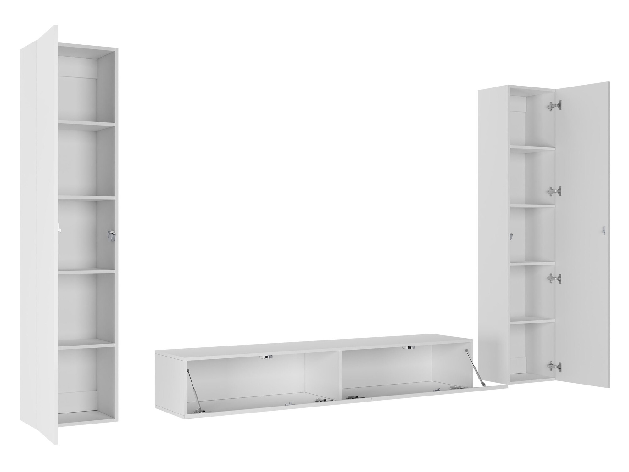 Olohuonesetti Vilrin II (Valkoinen + Kiiltävä valkoinen)