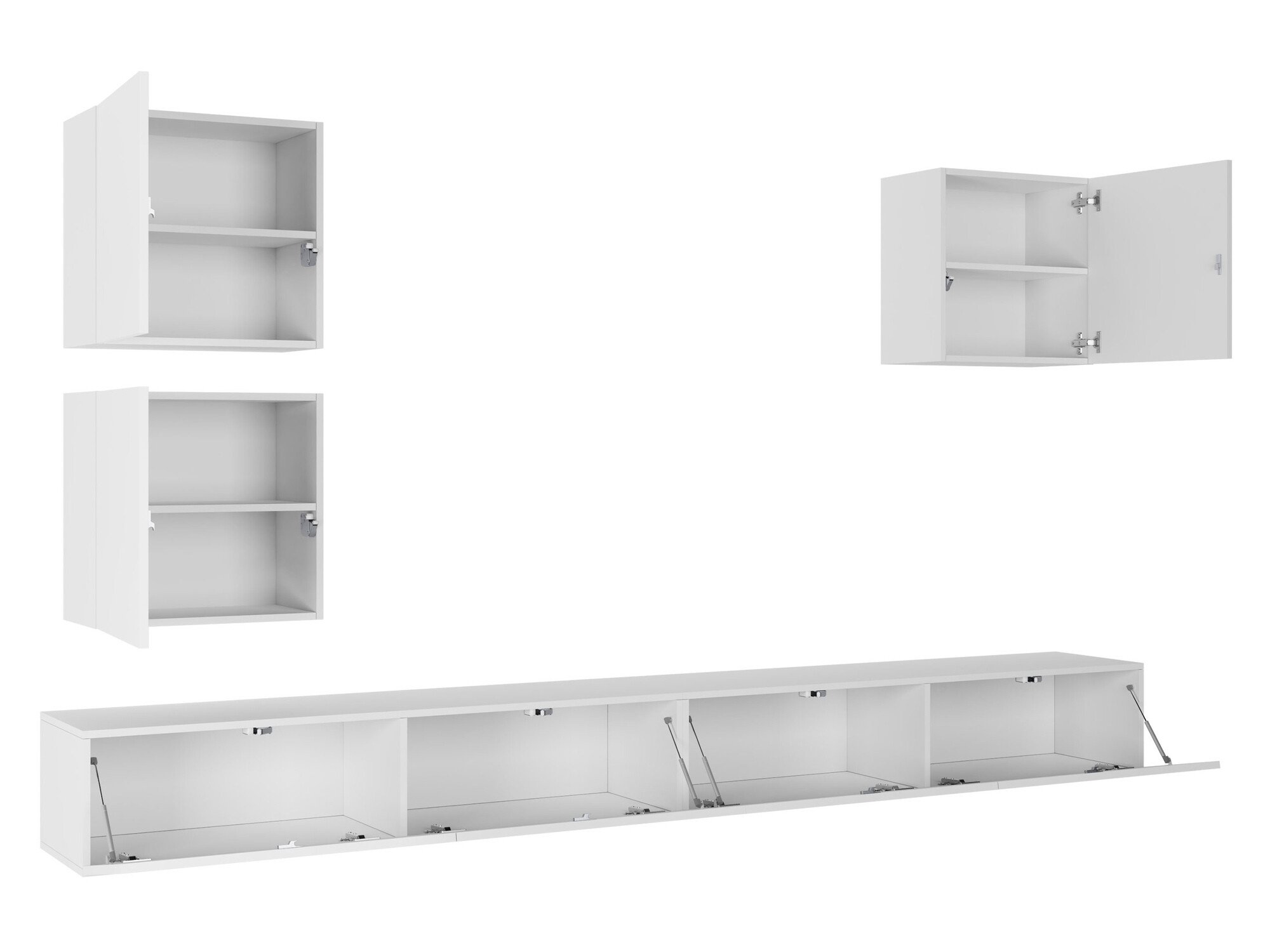 Olohuonesetti Vilrin III (Valkoinen + Kiiltävä valkoinen)