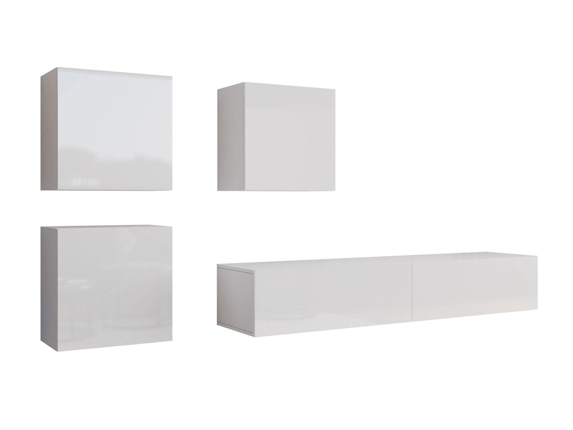 Olohuonesetti Vilrin IV (Valkoinen + Kiiltävä valkoinen)