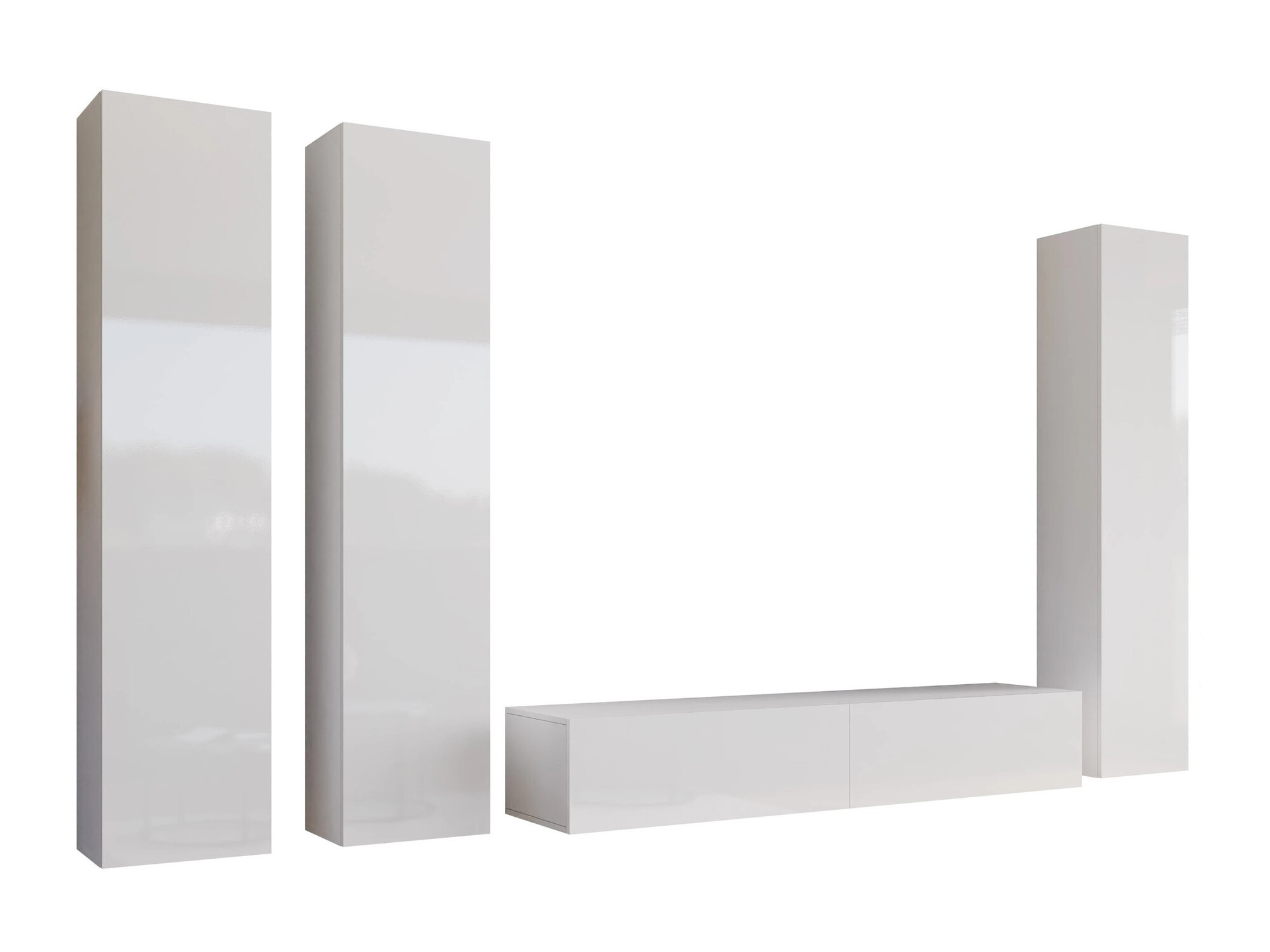 Olohuonesetti Vilrin (Valkoinen + Kiiltävä valkoinen)