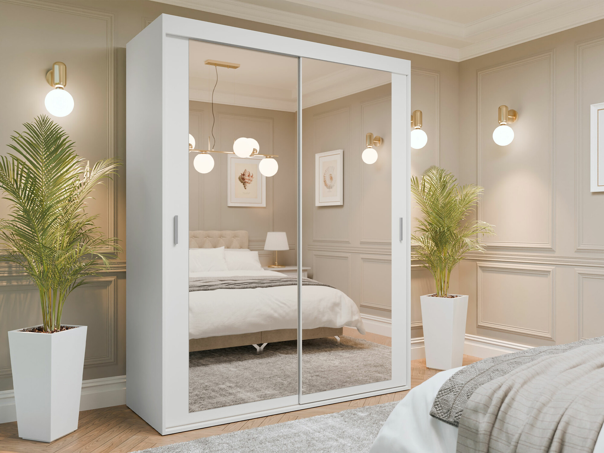 Vaatekaappi Cosmes (Valkoinen)