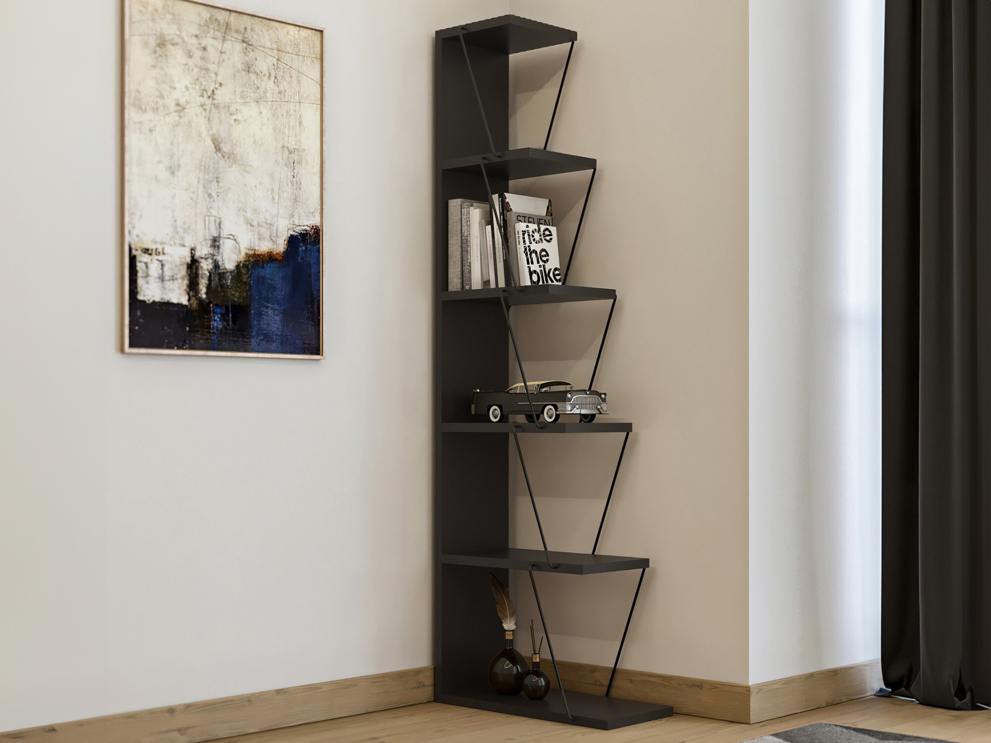 Hylly Kailua 371 (Antrasiitti + Musta)