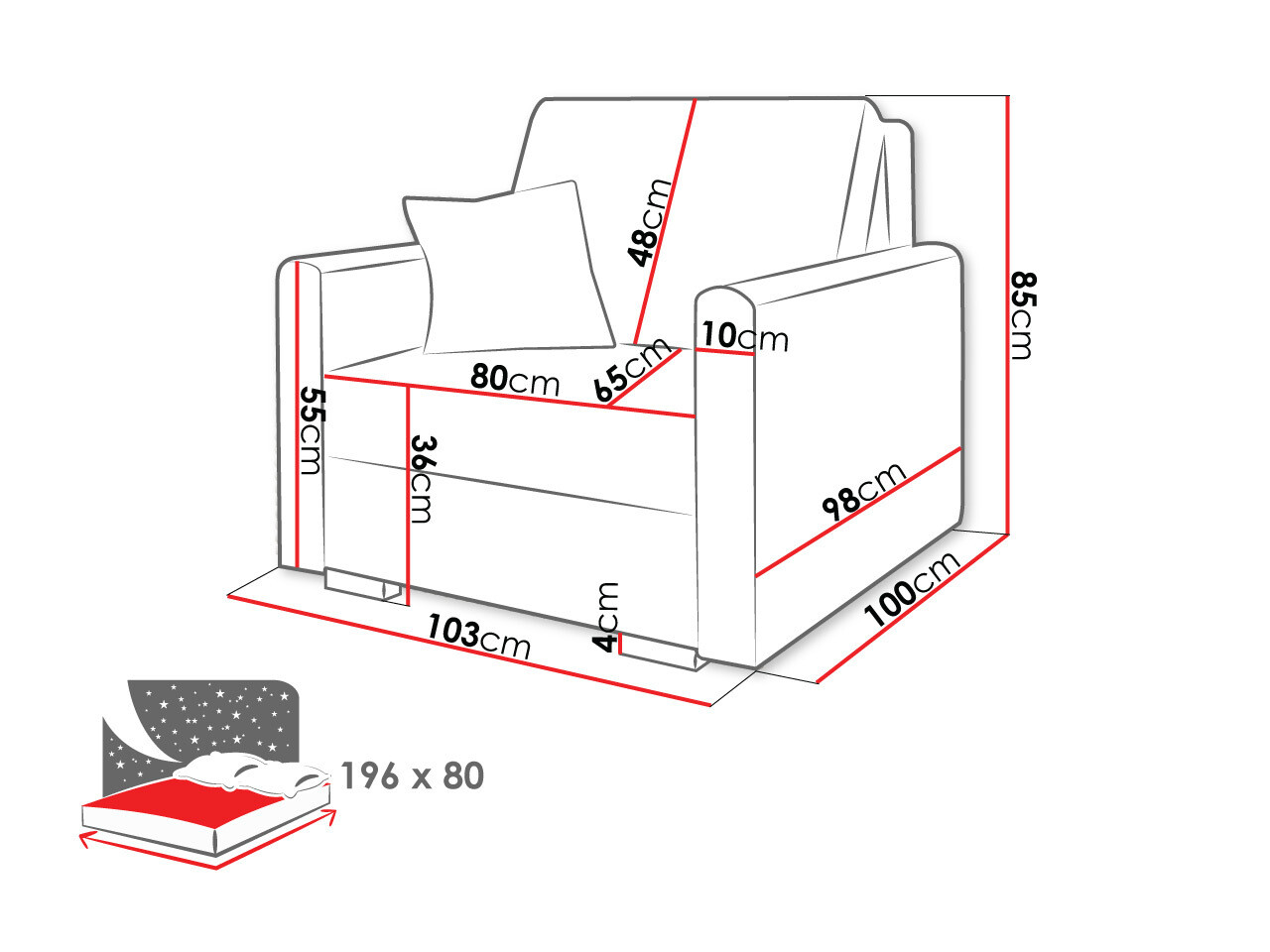 Nojatuoli Solrin I (Tilia 17)