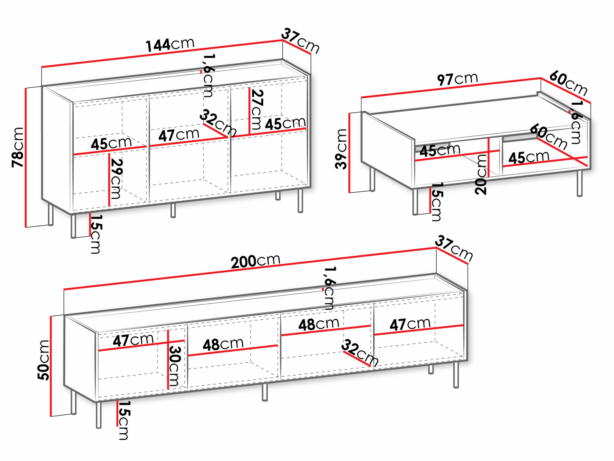 Olohuonesetti Comfivo Belviro I