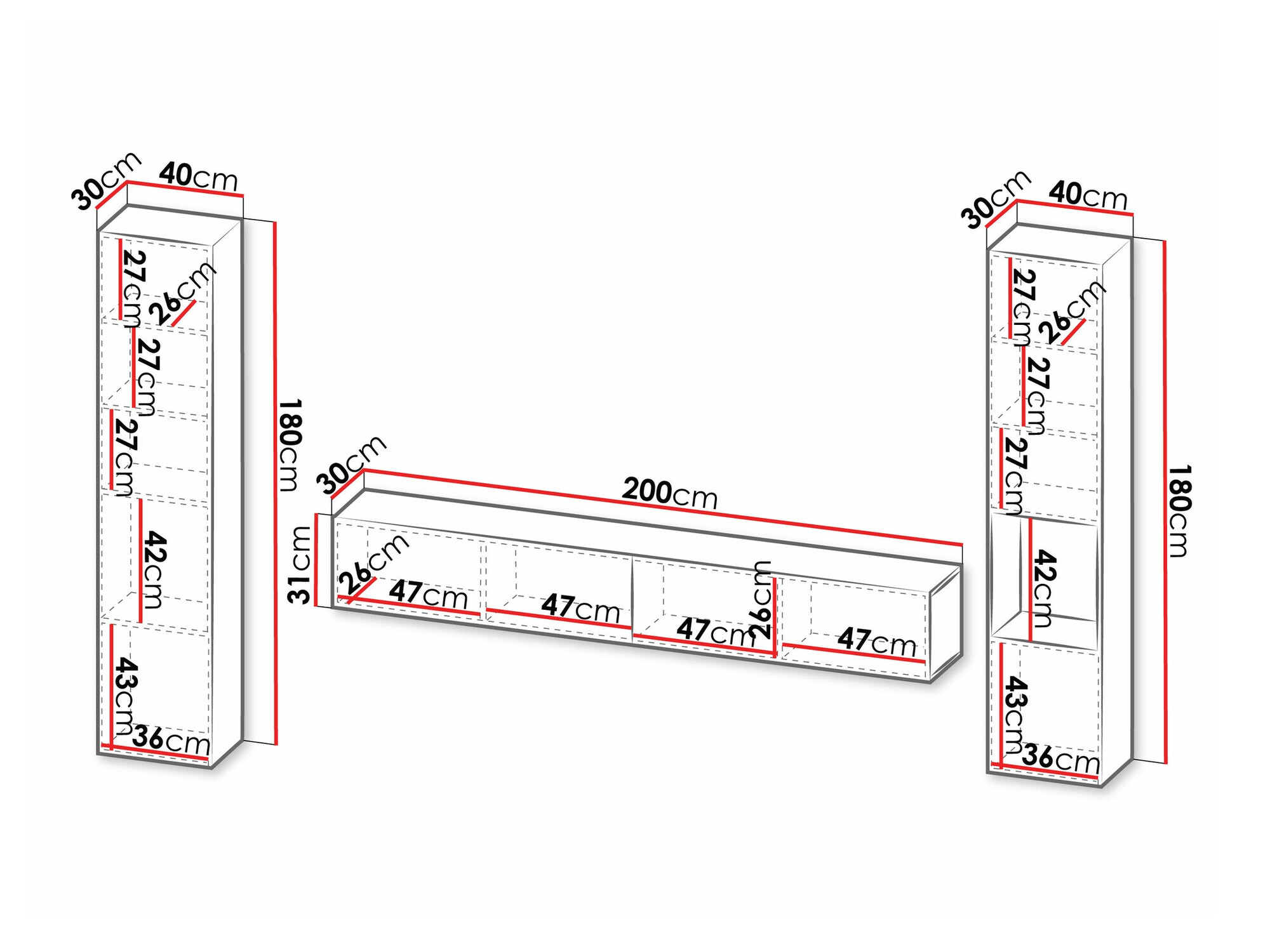 Olohuonesetti Species I (Musta)