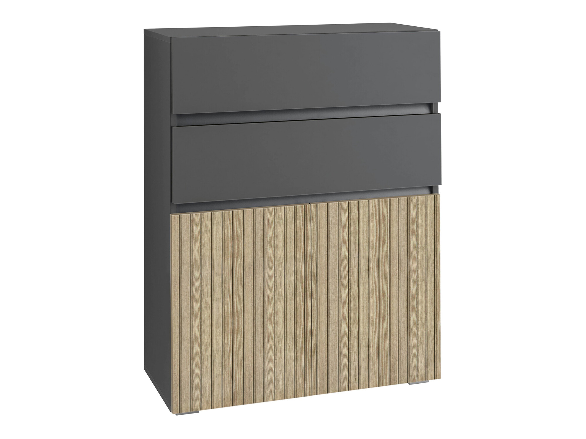 Pystymallinen kylpyhuonekaappi Soncamu 101 (Antrasiitti + Vaalea tammi)