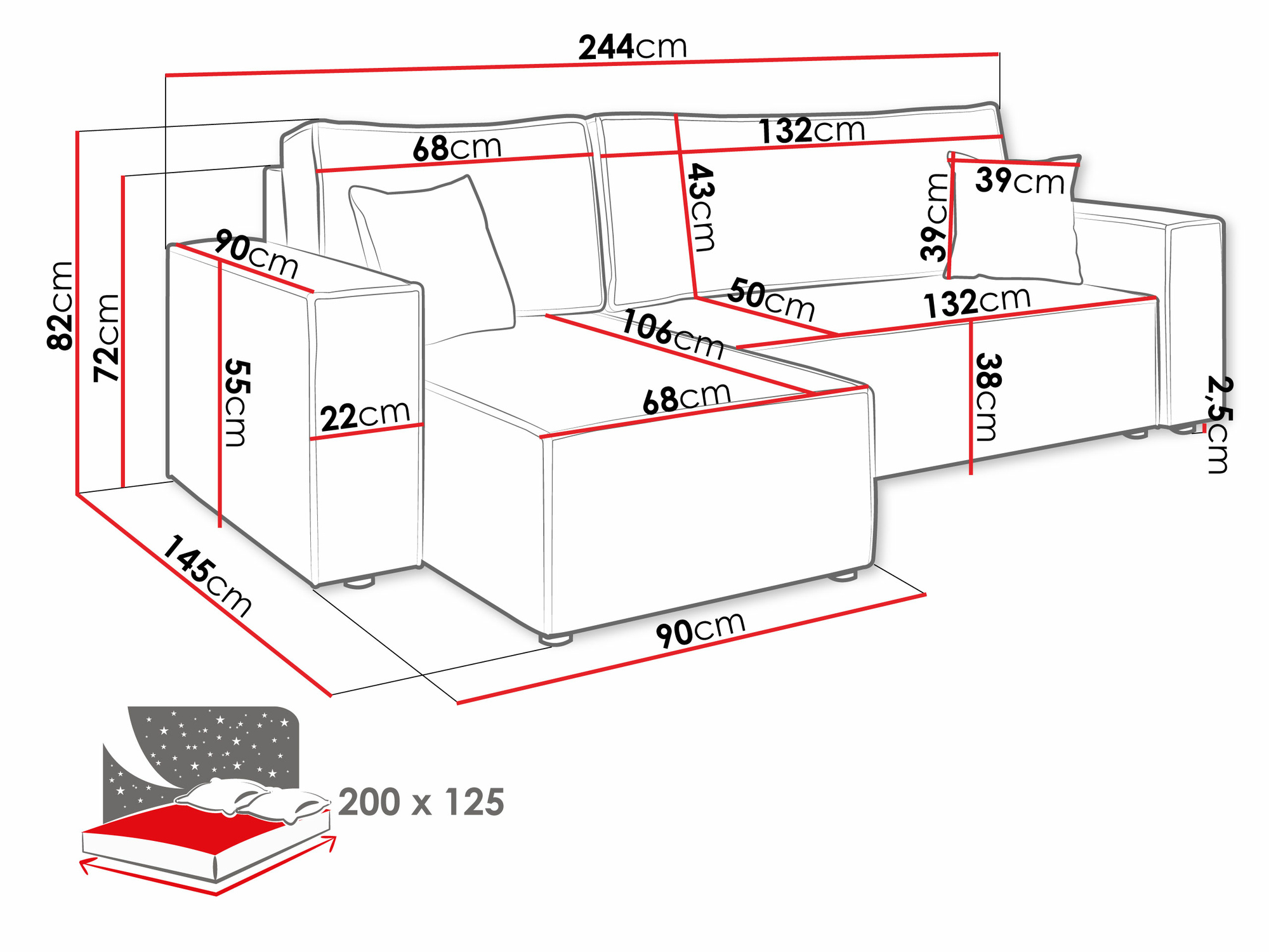 Kulmasohva Vespes (Poso 100)