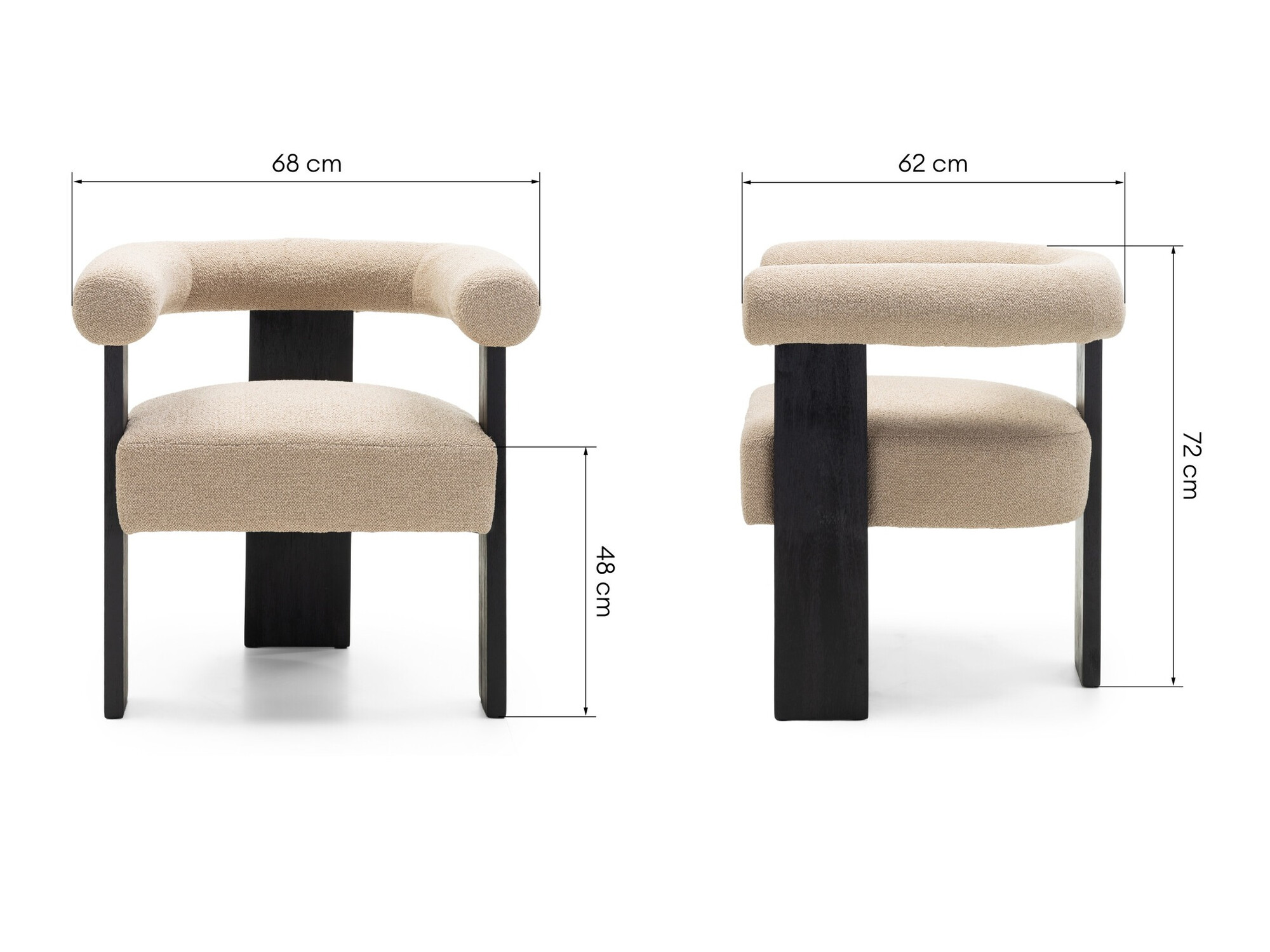 Tuoli Burleson 184 (Beige + Musta)