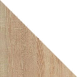 Työpöytä Cirveso 114 (Sonoma-tammi + Kiiltävä valkoinen)