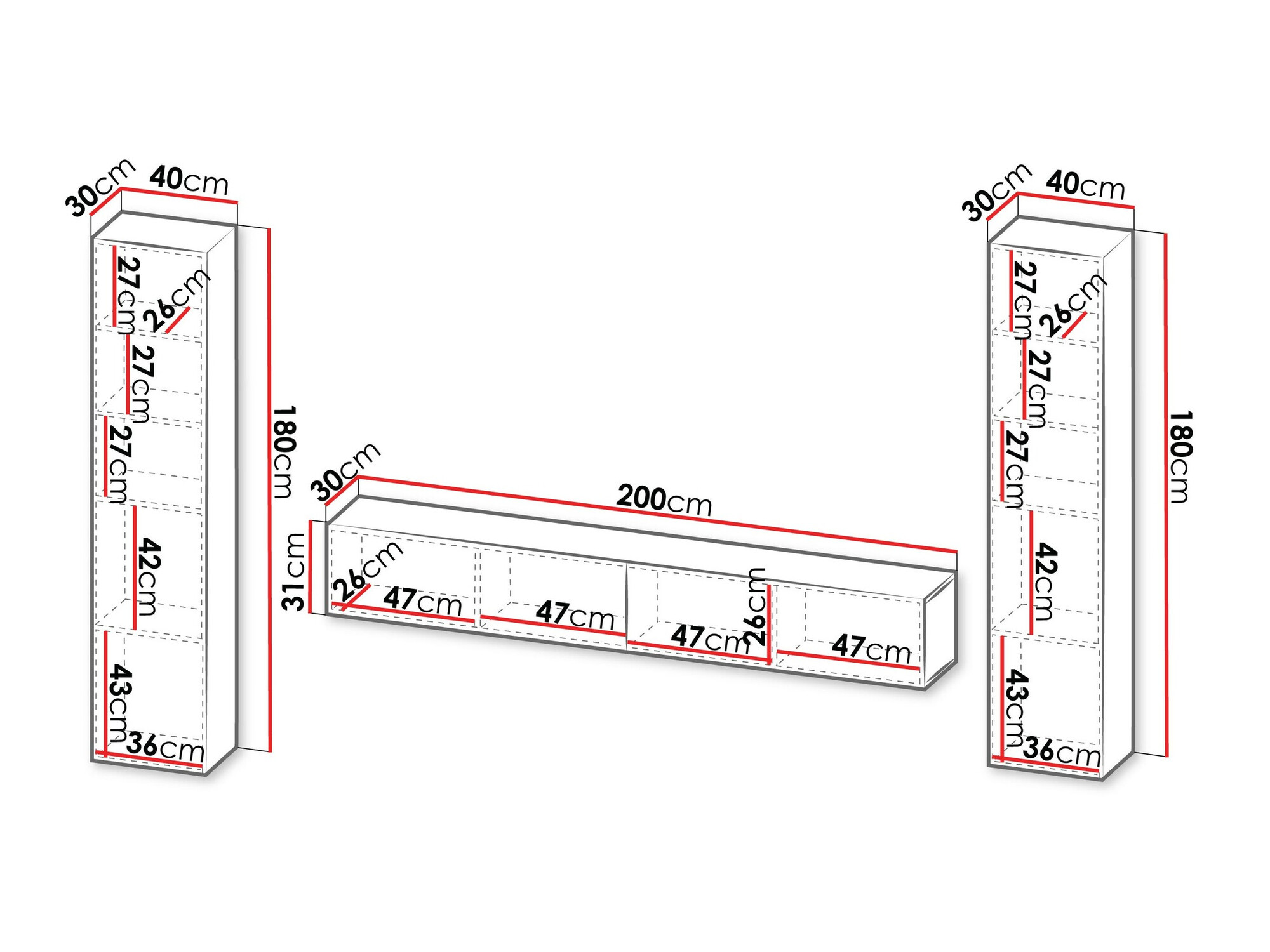 Olohuonesetti Species II (Musta)